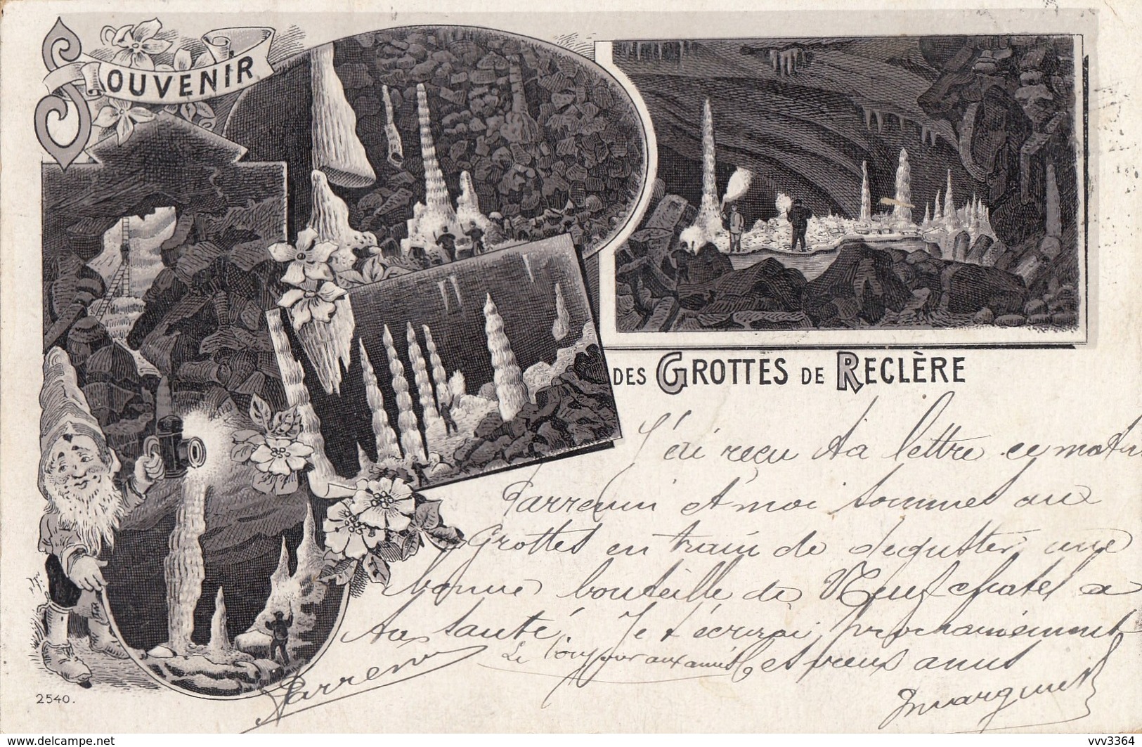 RECLERE: Souvenir Des Grottes De Reclère - Réclère