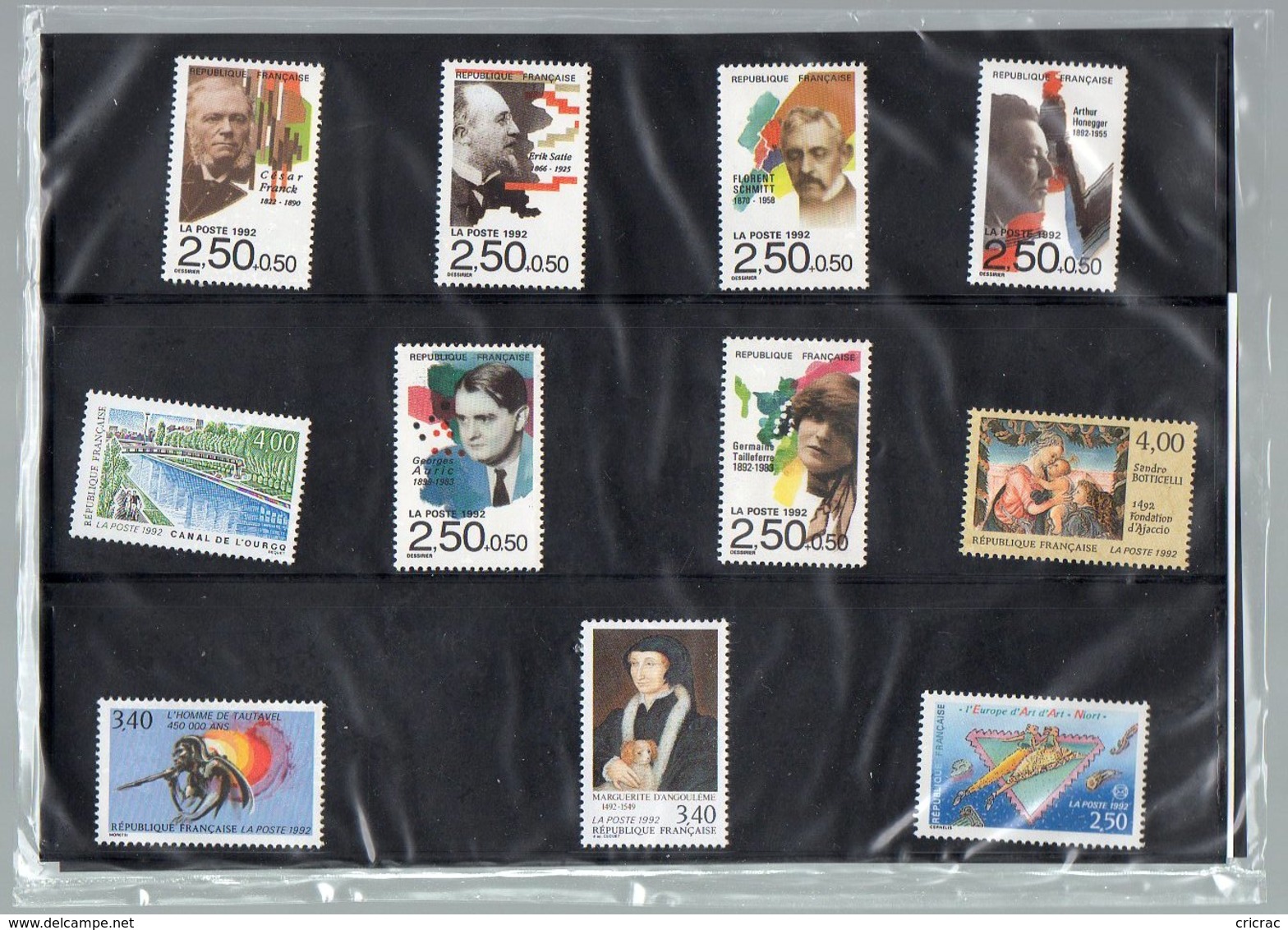 1992 - 1 - Tous Les Timbres Sous Pochette Blister Jamais Ouverte - 20 Timbres + 1 Bloc NEUFS - 1990-1999