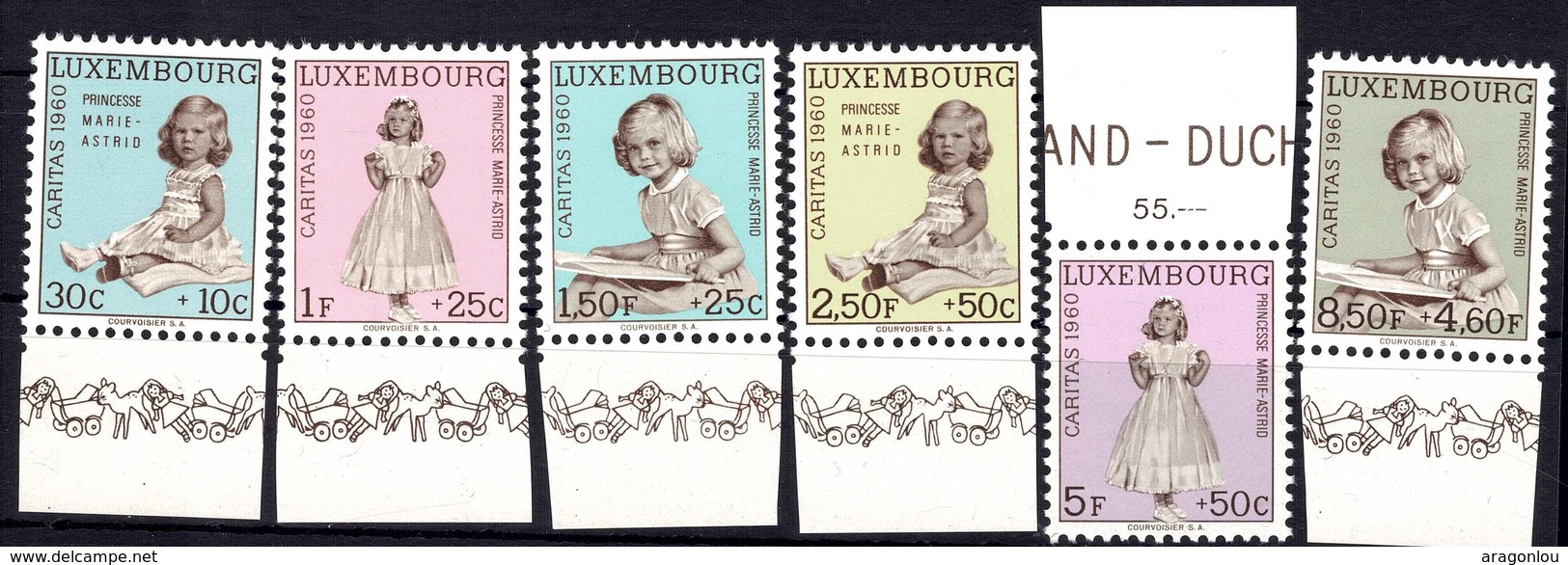 1956 Série Caritas, Neuf,  Michel 2019: 631-636 Valeur Catalogue:12,00€ - Neufs