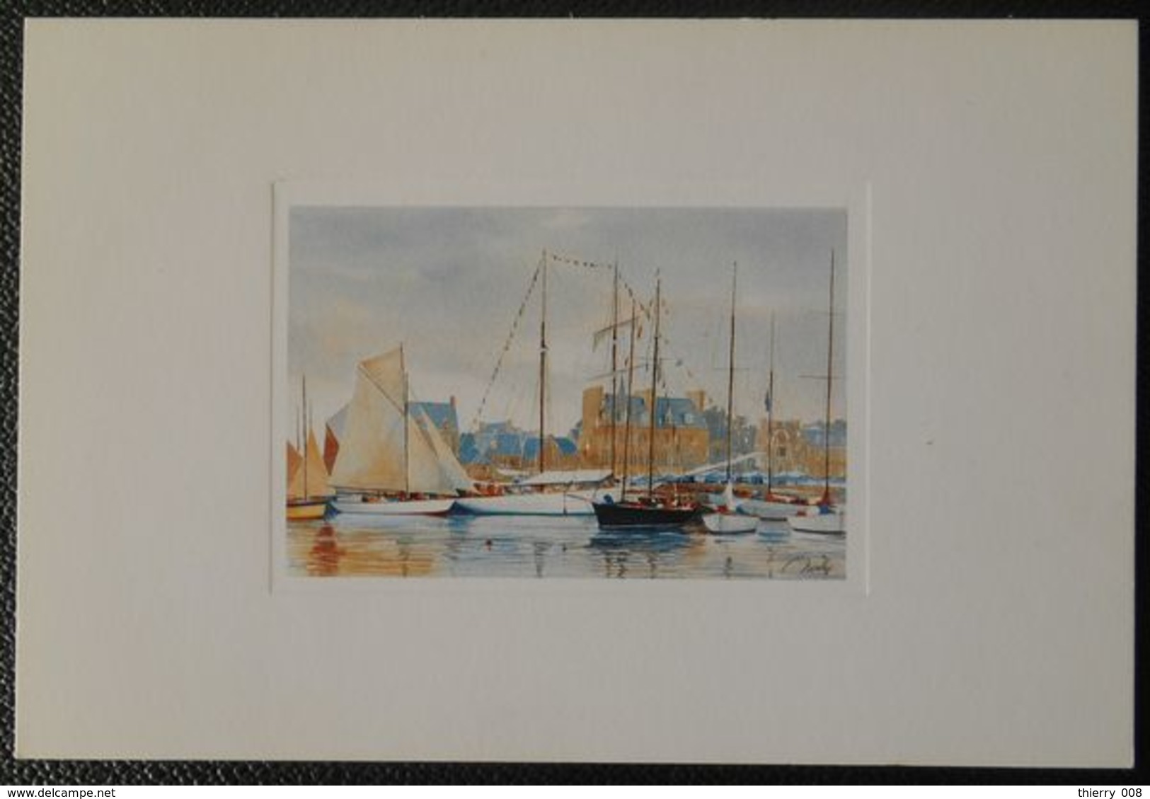 F106  Carte Postale  Paimpol  Aquarelle De Jacques Noury - Peintures & Tableaux