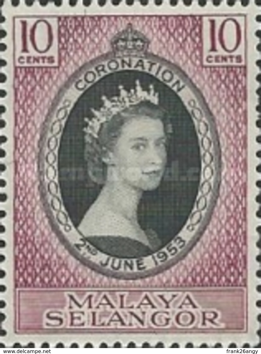 MALAYSIA - 1953, Selangor, Coronation  SL 78 Serie Cpl. 1v. Nuovi** - Maleisië (1964-...)