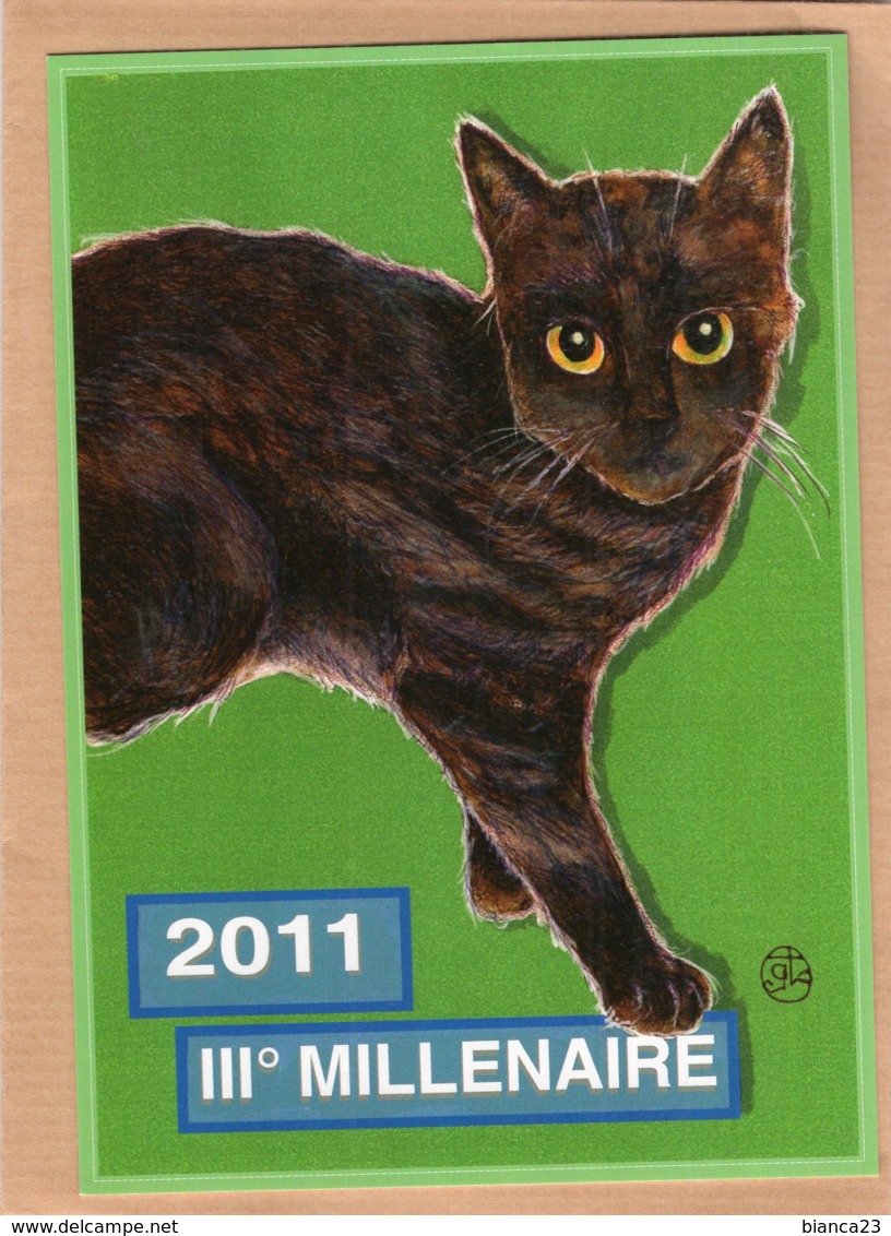 B55351 Chat - IIIe Millechatenaire 2011 - Imagier Géo Thiercy - Autres & Non Classés