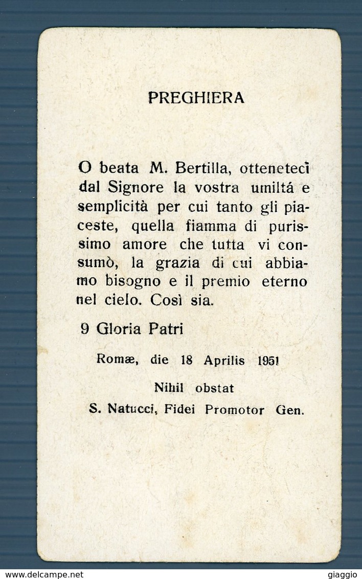 °°° Santino N. 182 - Beata M. Bertilla °°° - Religione & Esoterismo