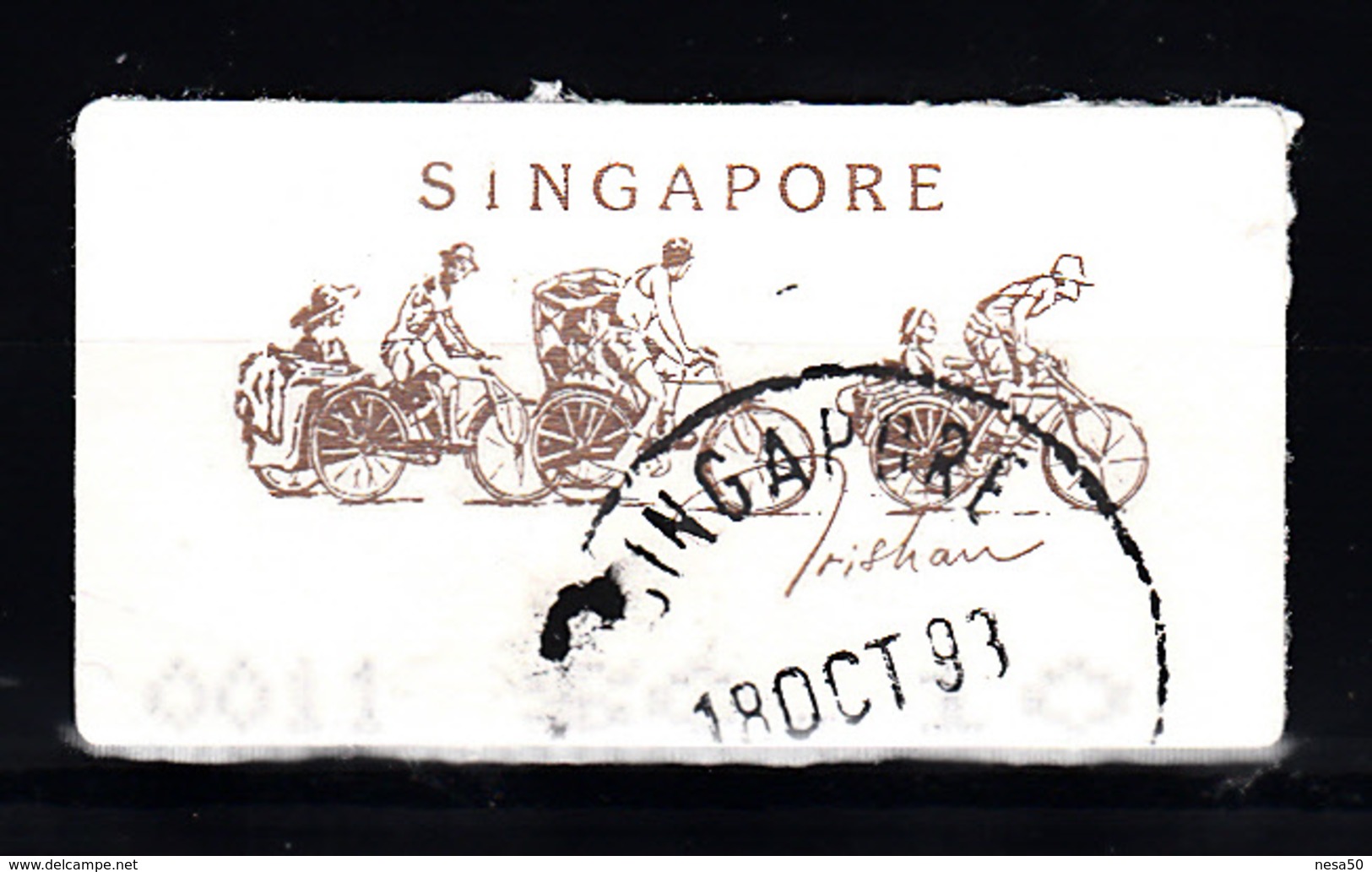 Singapoor 1992 Mi Nr 5 ATM, Fiets, Bike, - Singapore (1959-...)