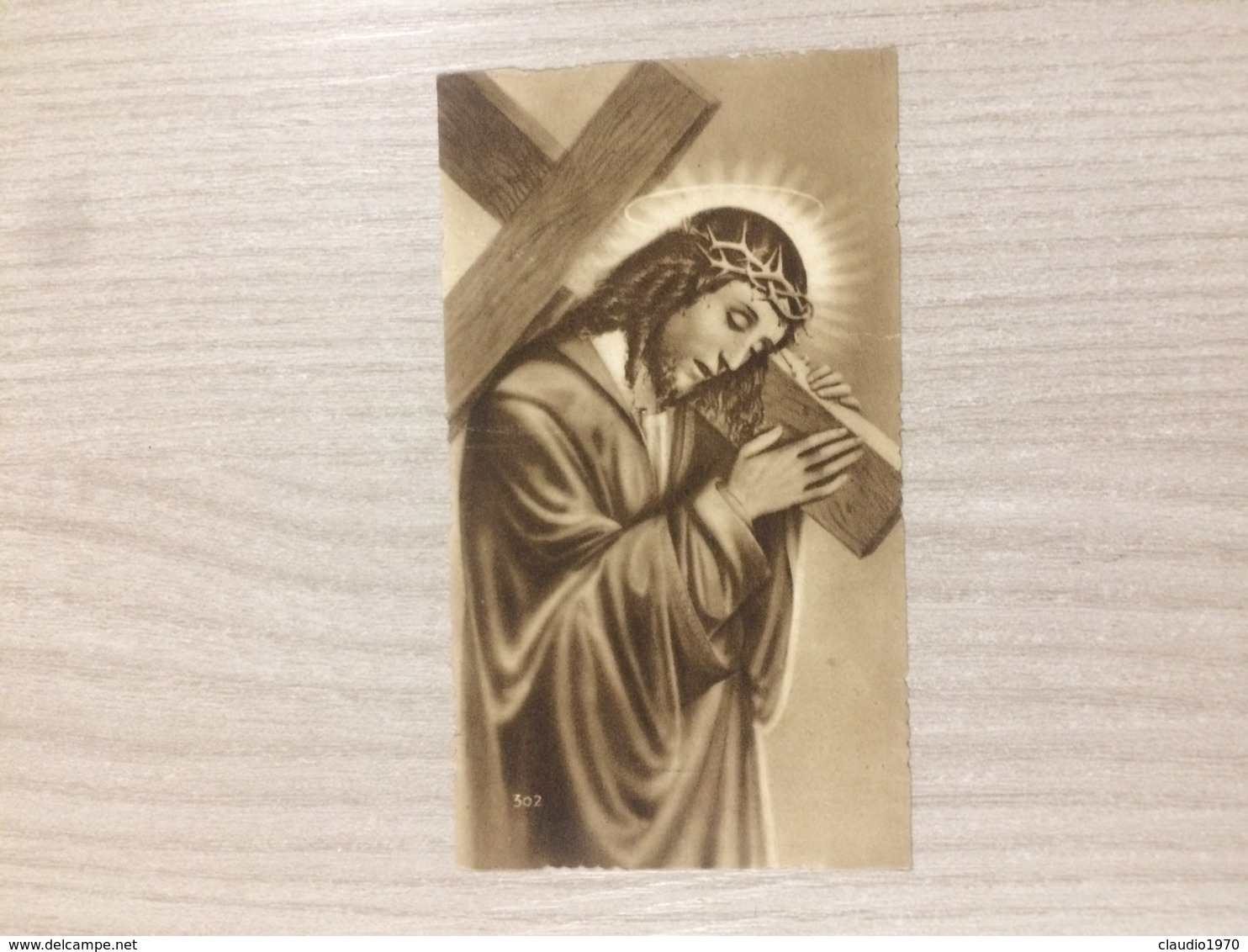 Santino Gesu’ Cristo In Ricordo Della Santa Missione Cella Chiesa Parrocchiale Di Vilmaggiore (bg) - Santini