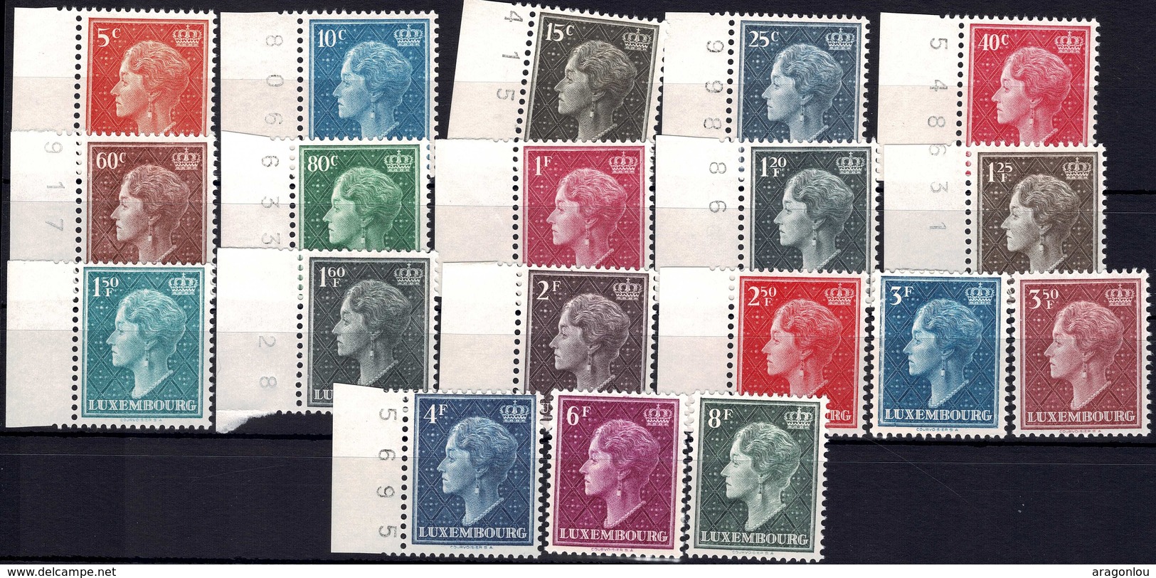 1949 & 1953 Série Grande-Duchesse Charlotte, Neuf, Michel 2019: 442-459,511, Valeur Catalogue: 51,20€ - Neufs