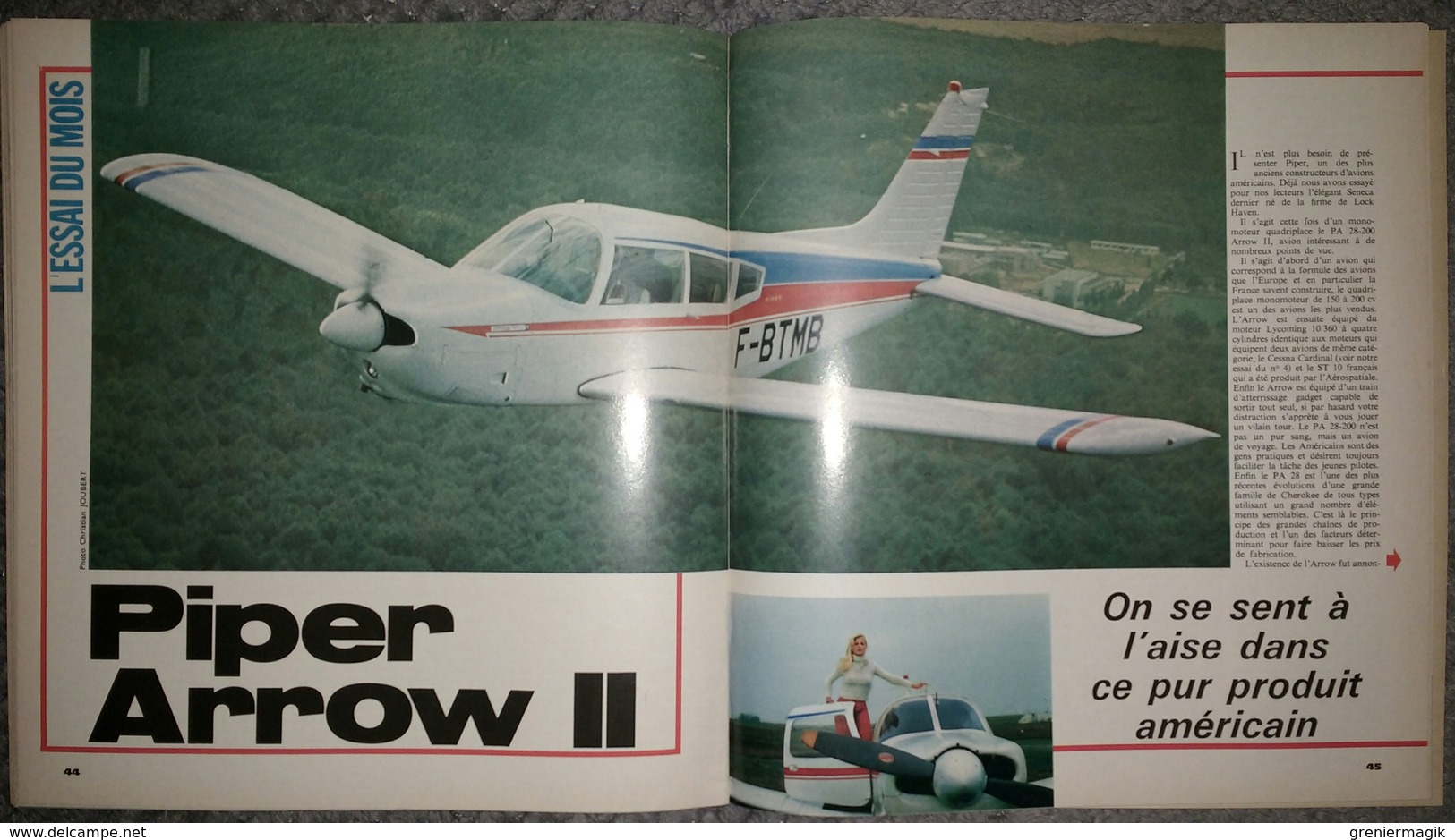 Revue Aviation 2000 n°7 1972 Aéro-clubs du Rouergue et du Quercy - Piper Arrow II - Médecins du ciel - 747 s'écrase Orly