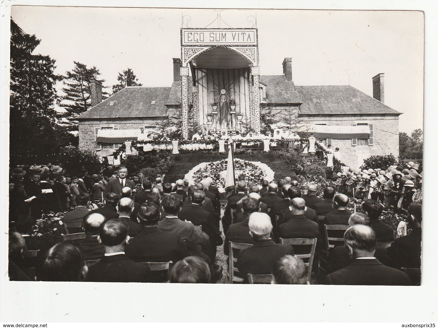 PHOTO - LANDEAN - CHATEAU DES HARLAIS - CEREMONIE RELIGIEUSE AUTOUR DE 1935 - 35 - Other & Unclassified