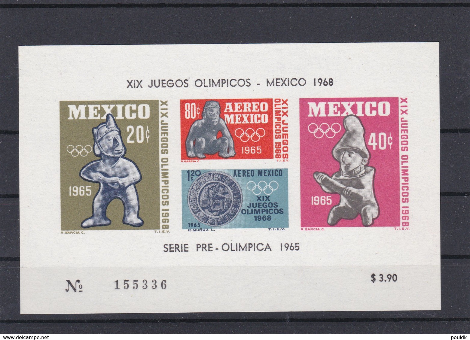 Mexico 1968 Olympic Games Mexico Souvenir Sheet MNH/** (H34) - Ete 1968: Mexico