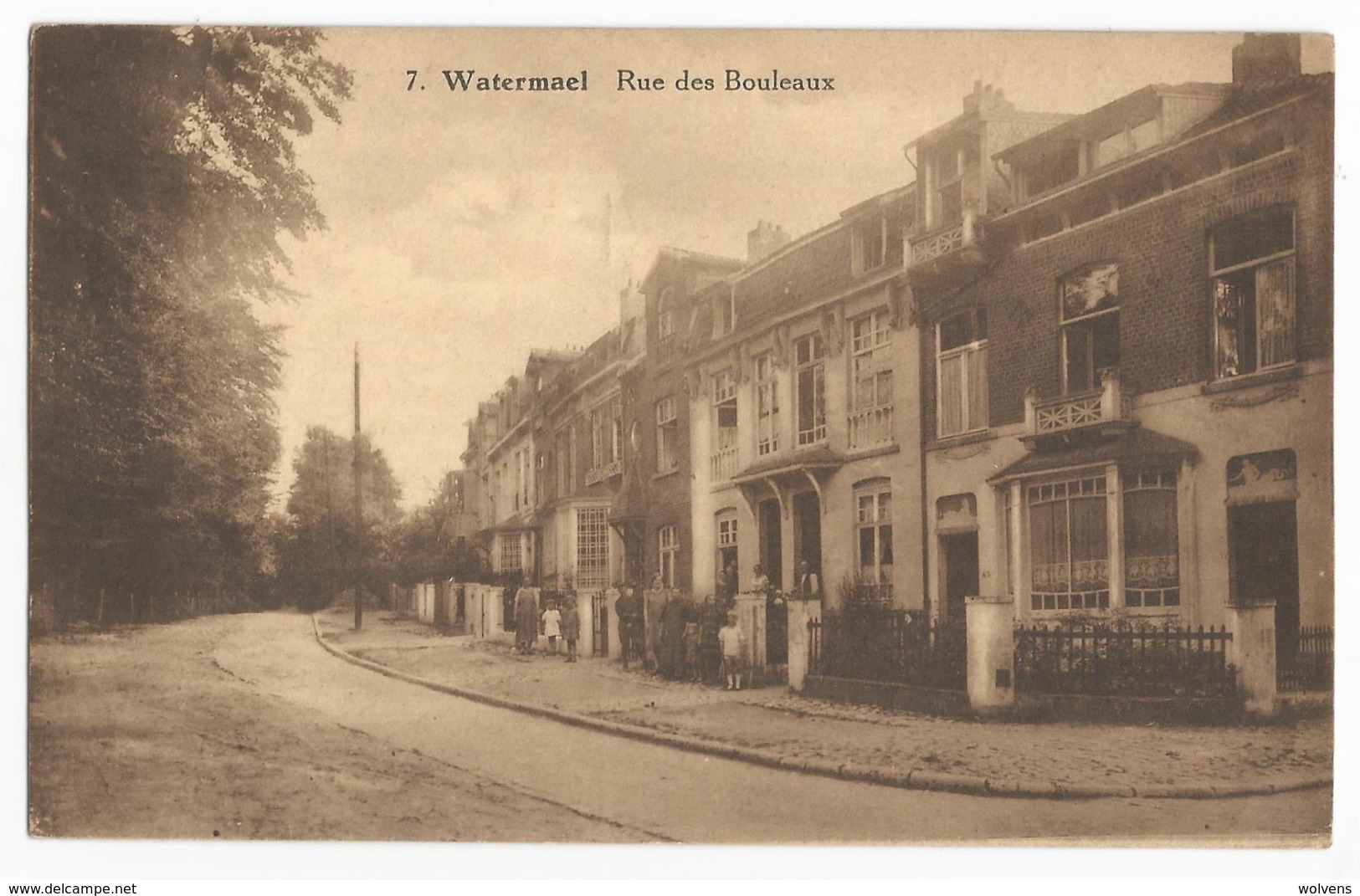 Watermael Boitsfort Rue Des Bouleaux Carte Postale Ancienne Petite Animation - Watermael-Boitsfort - Watermaal-Bosvoorde