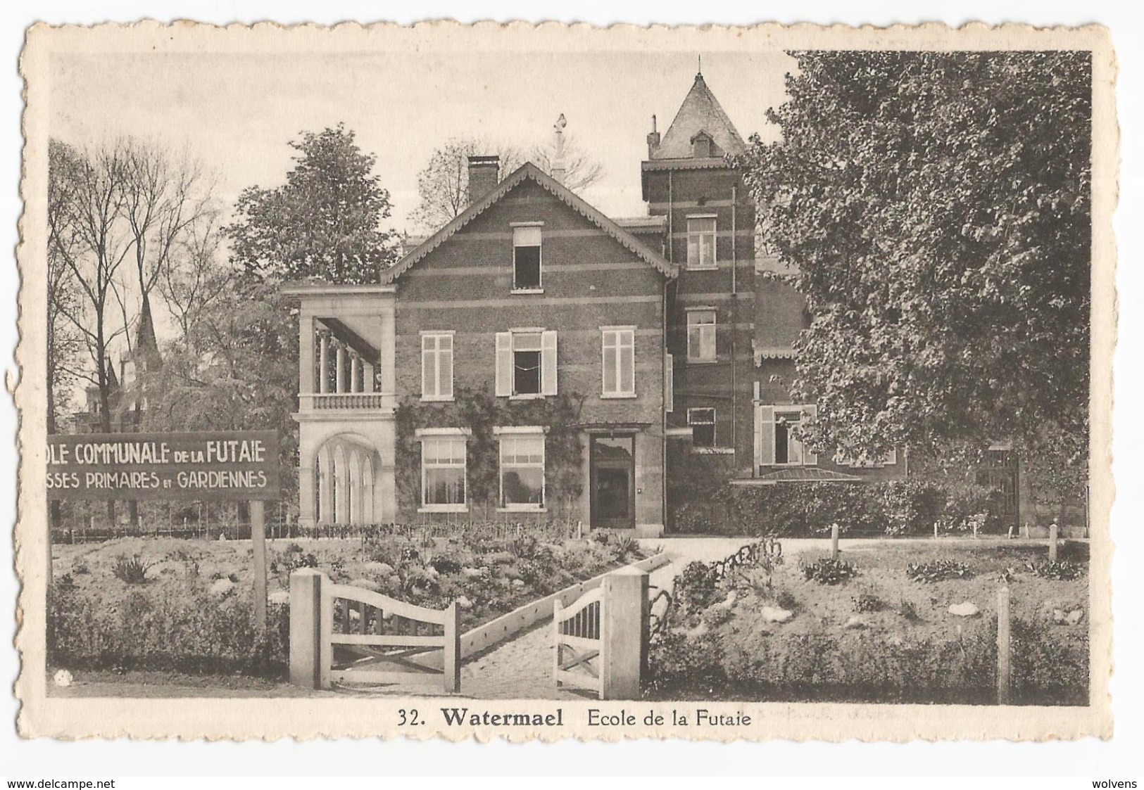 Watermael Boitsfort Ecole Communale De La Futaie Carte Postale Ancienne - Watermael-Boitsfort - Watermaal-Bosvoorde