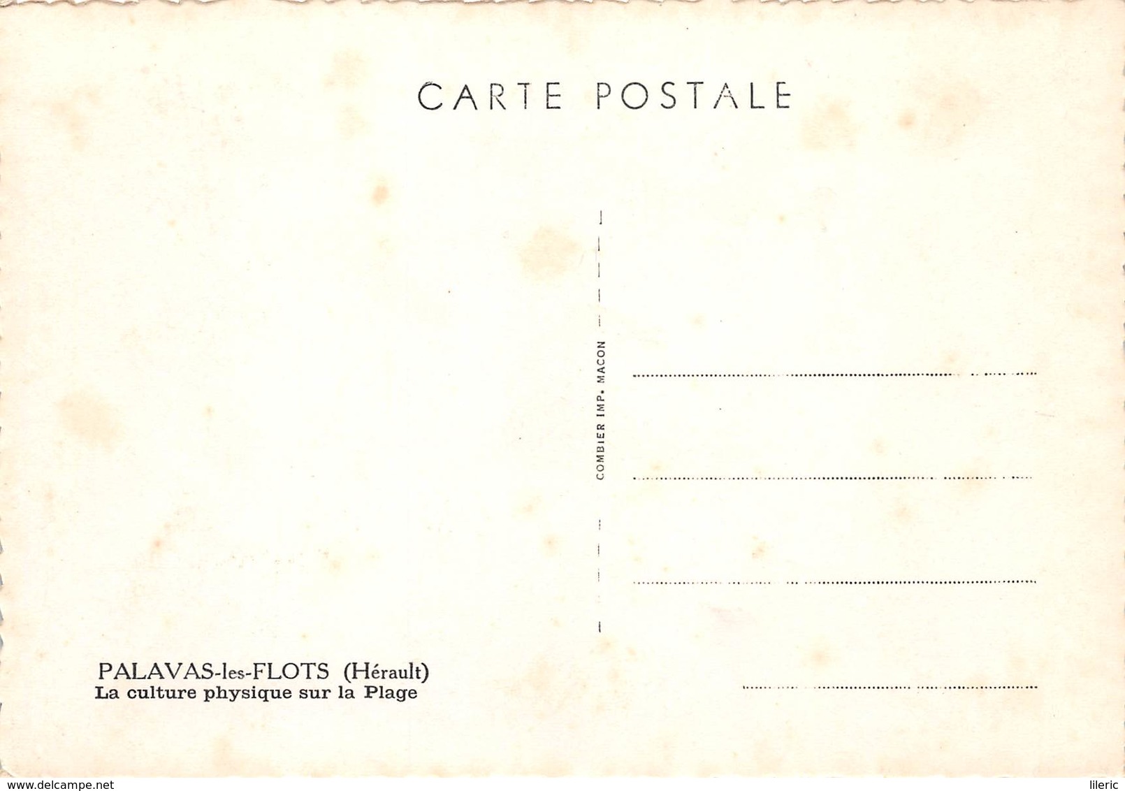 34 // PALAVAS LES FLOTS - 16 CARTES POSTALES - SCAN RESTO VERSO