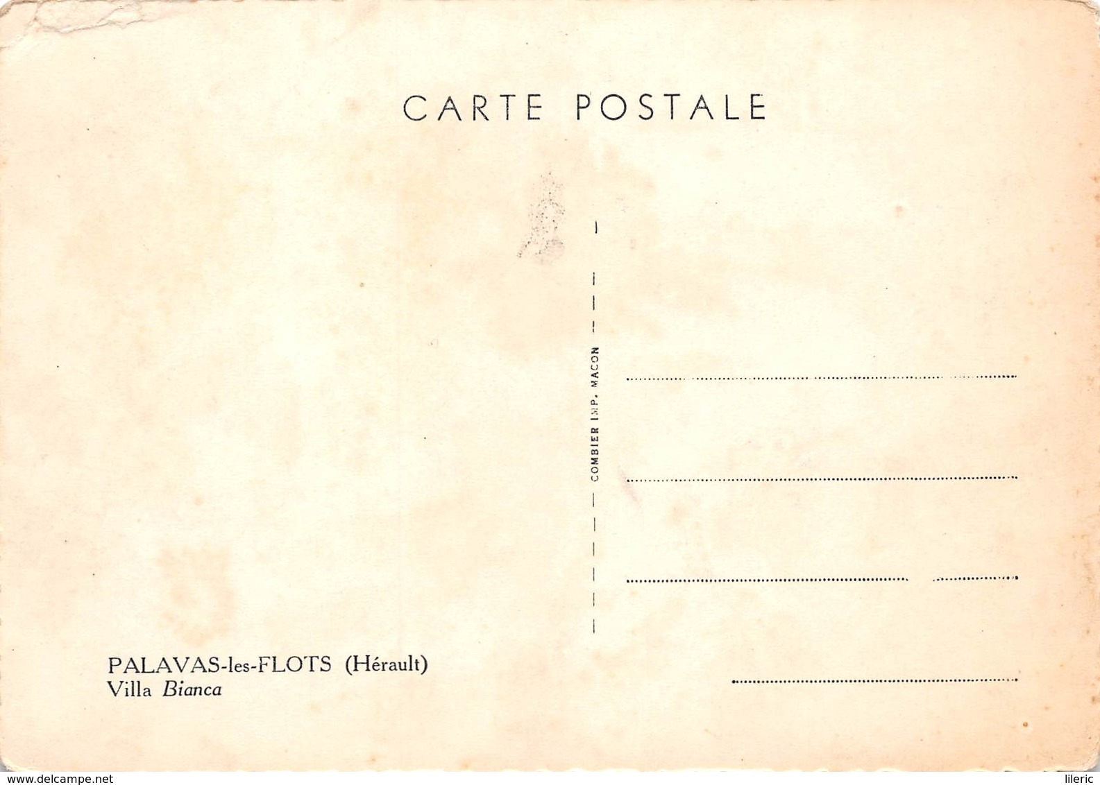 34 // PALAVAS LES FLOTS - 16 CARTES POSTALES - SCAN RESTO VERSO