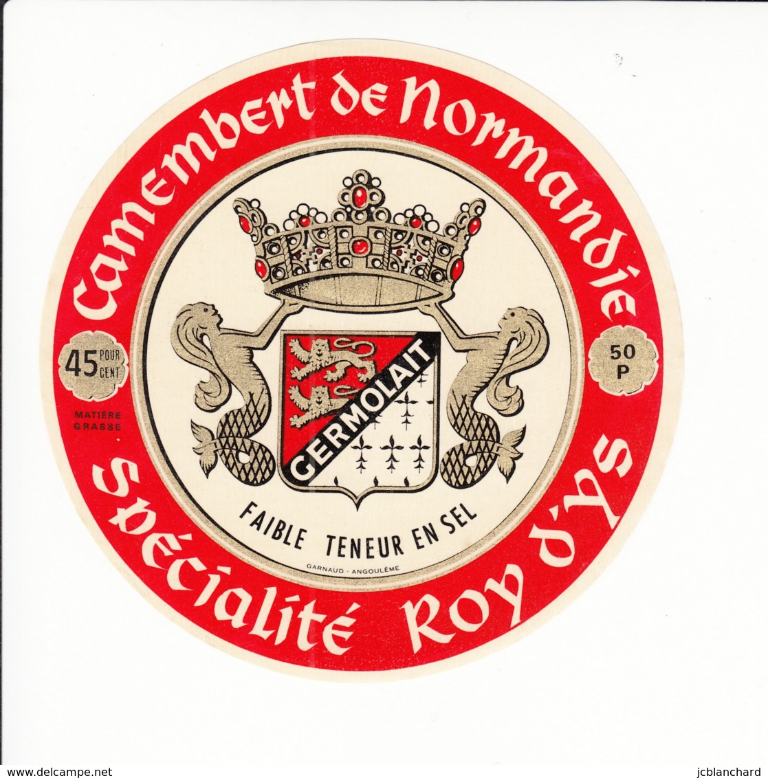 Etiquette De Fromage Camembert - Roy D'Ys - Manche. - Fromage