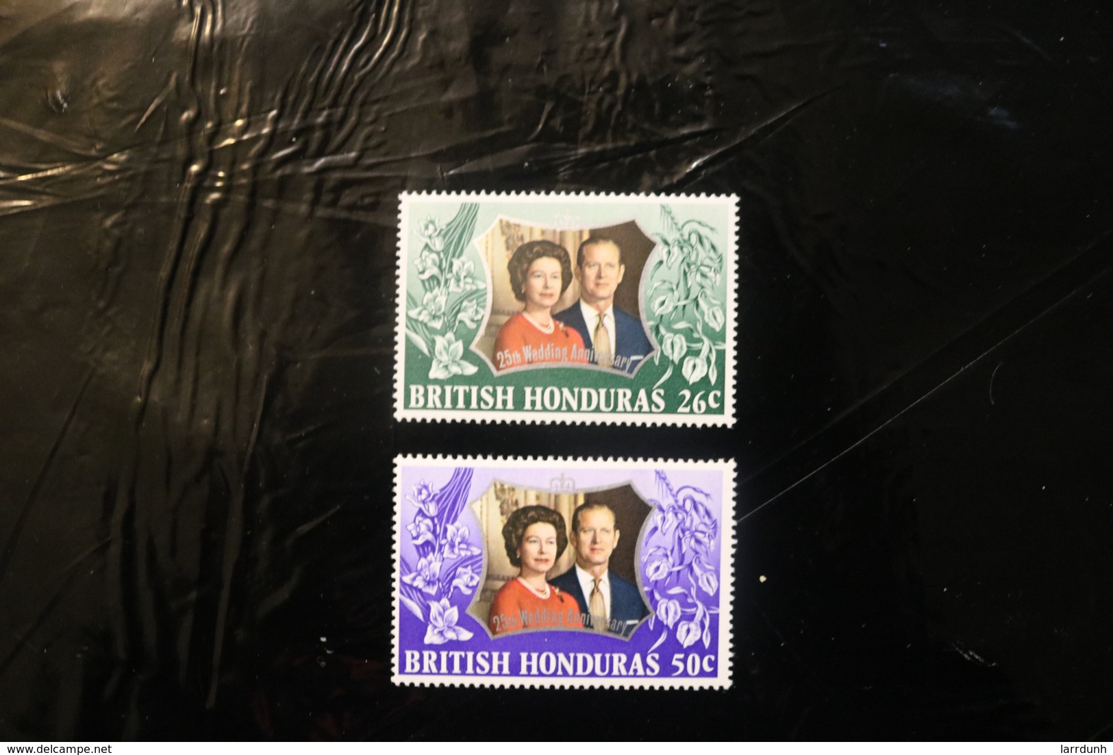 British Honduras 306-307 Queen Elizabeth II Silver Jubilee MNH 1972 A04s - British Honduras (...-1970)