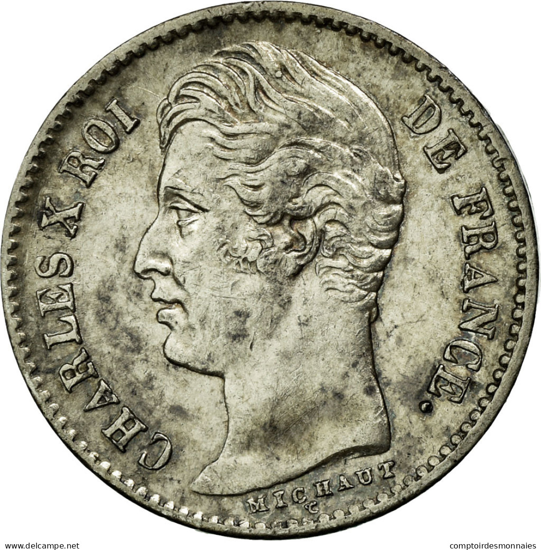 Monnaie, France, Charles X, 1/4 Franc, 1830, Paris, TTB+, Argent, Gadoury:402 - F. 25 Centimes