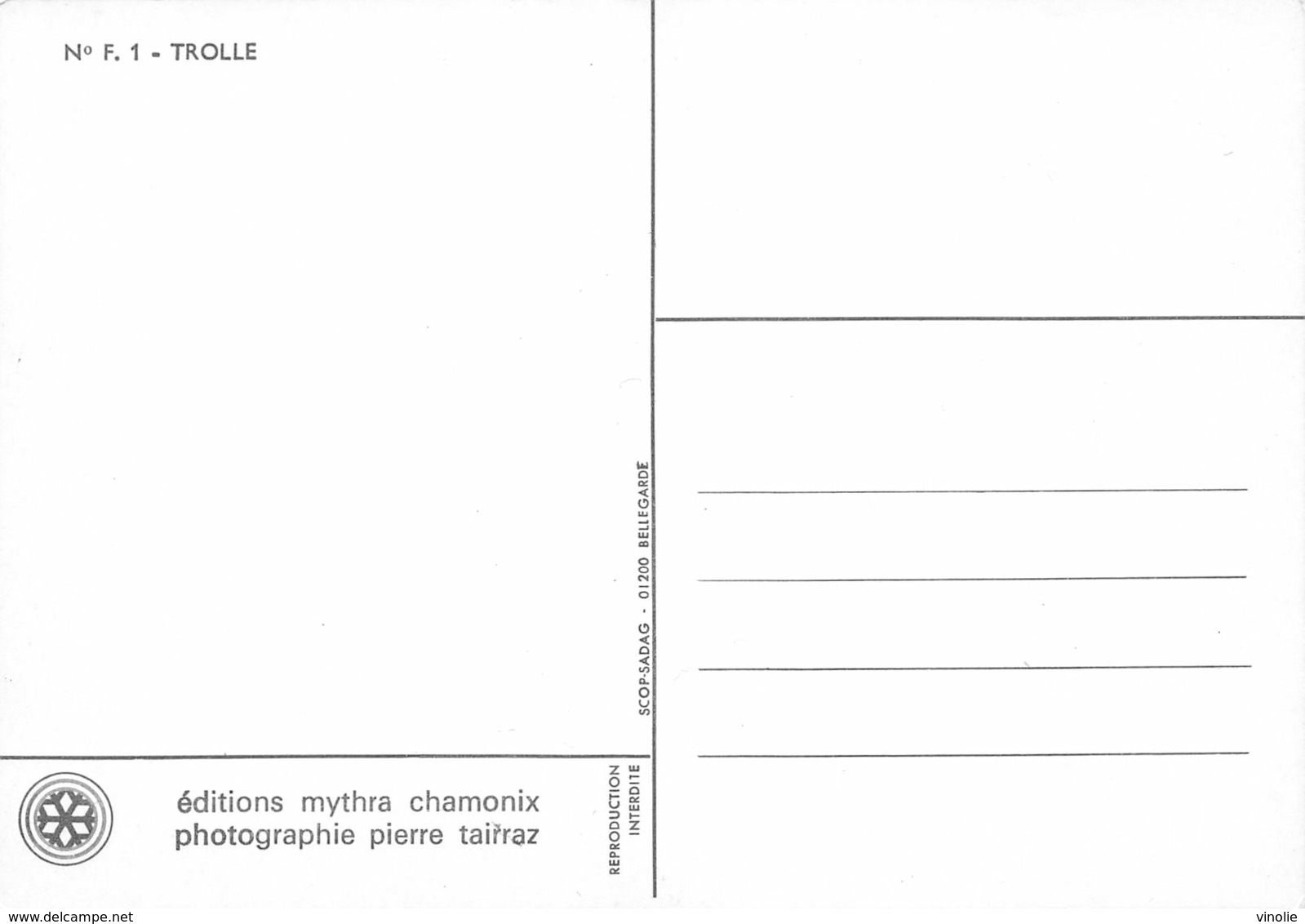 Pie-19-026 :  TROLLE. EDITIONS MYTHRA CHAMONIX. PHOTO PIERRE TAIRRAZ - Fleurs