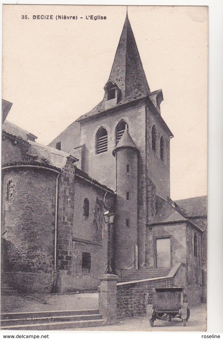 58  DECIZE  - Eglise - CPA  N/B  9x14 BE - Decize