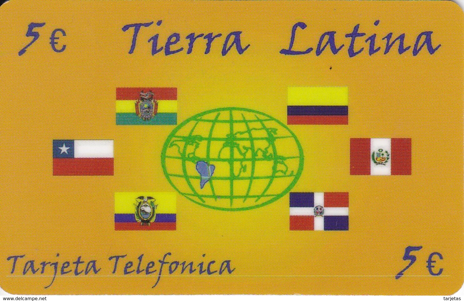 TARJETA DE ESPAÑA CON BANDERAS DE COLOMBIA , PERU,ECUADOR, ETC (BANDERA-FLAG) - Other & Unclassified