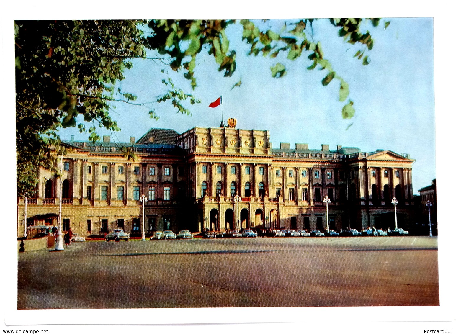 #14  Mariinsky Palaceon St Isaac's Square - Saint Petersburg, RUSSIA - Big Size Postcard - Russie