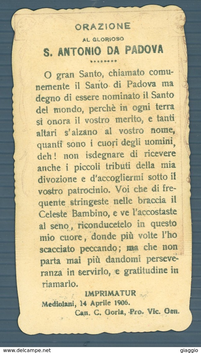 °°° Santino N. 21 - S. Antonio Di Padova °°° - Religione & Esoterismo