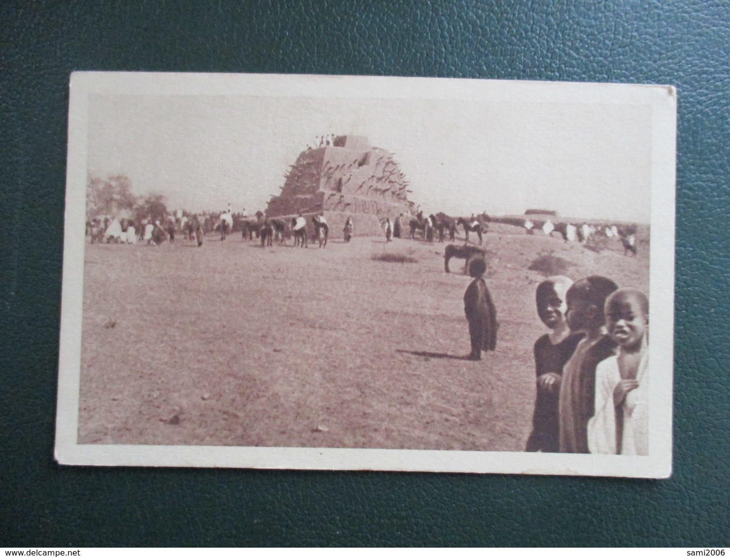 CPA MALI GAO LE TOMBEAU DES ASKIAS ANIMEE - Mali