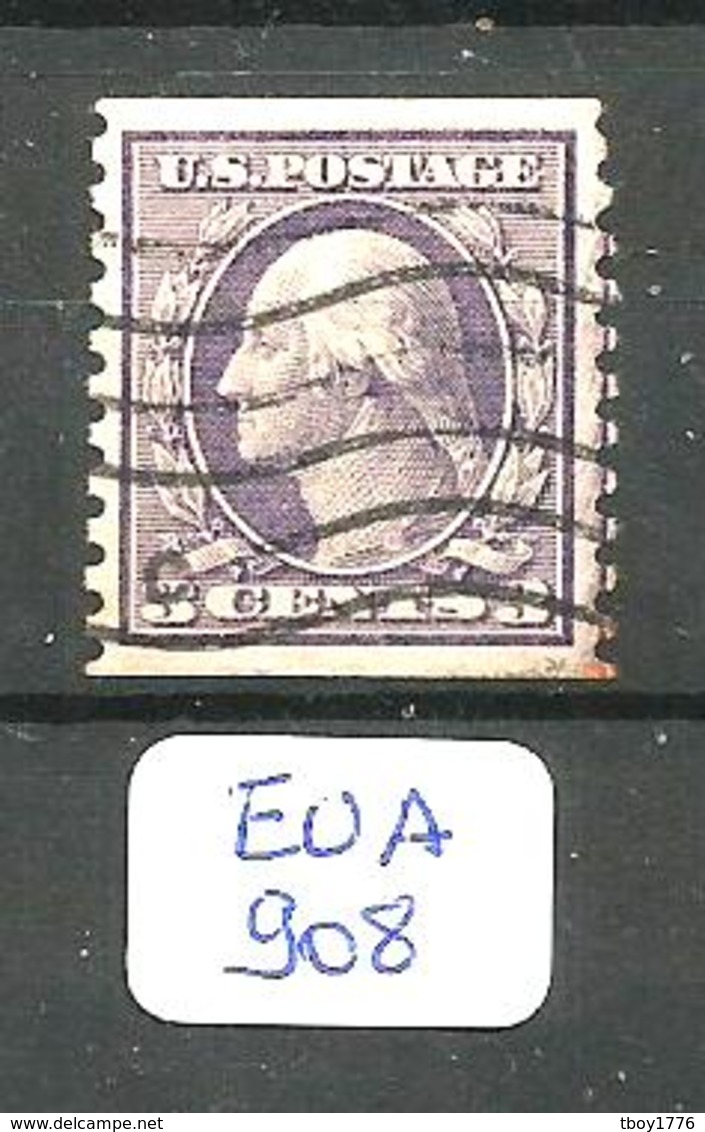 EUA Scott 456 YT169L  Dentelé 10 Vert. Obl - Used Stamps