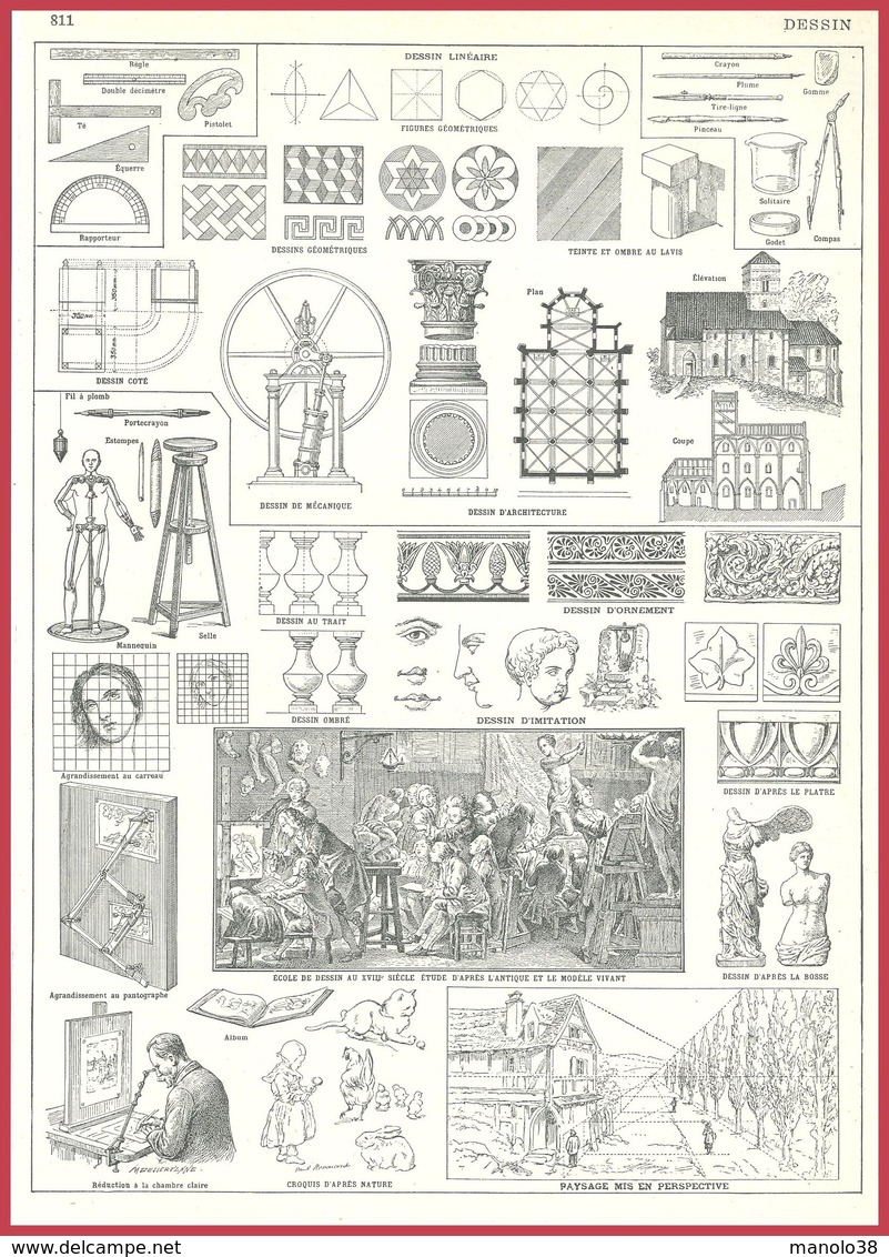 Dessin. Illustration Maurice Dessertenne. Larousse 1948. - Autres & Non Classés