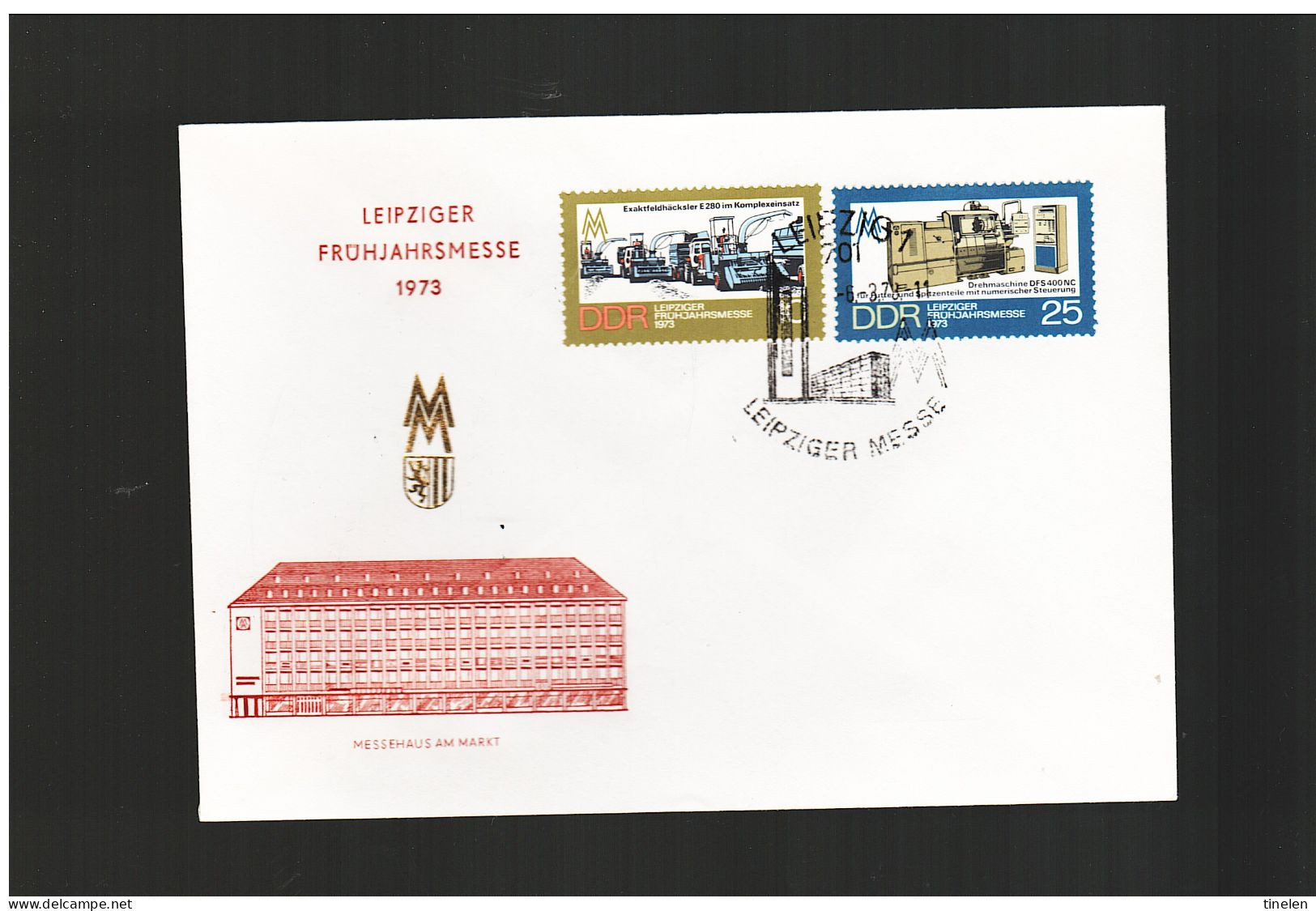 Germania Est-ddr 1973 Fdc LEIPZIGER FRUJAHRMESSE - 1971-1980