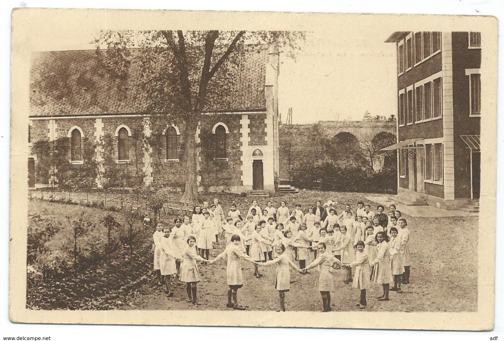 CPA ANIMEE EPINAY SOUS SENART, ANIMATION, RONDE PENDANT LA RECREATION, ETABLISSEMENTS SAINTE STE HELENE, ESSONNE 91 - Epinay Sous Senart