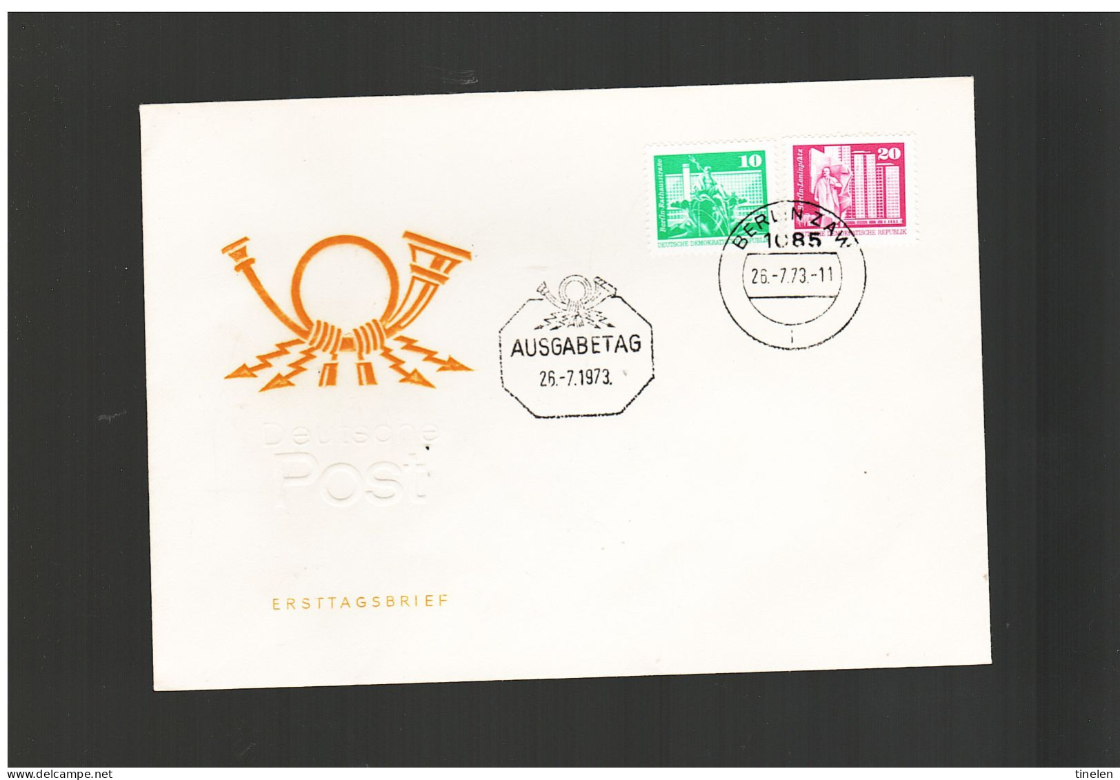 Germania Est-ddr 1973 Fdc  AUFBAU IN DER DDR - 1971-1980