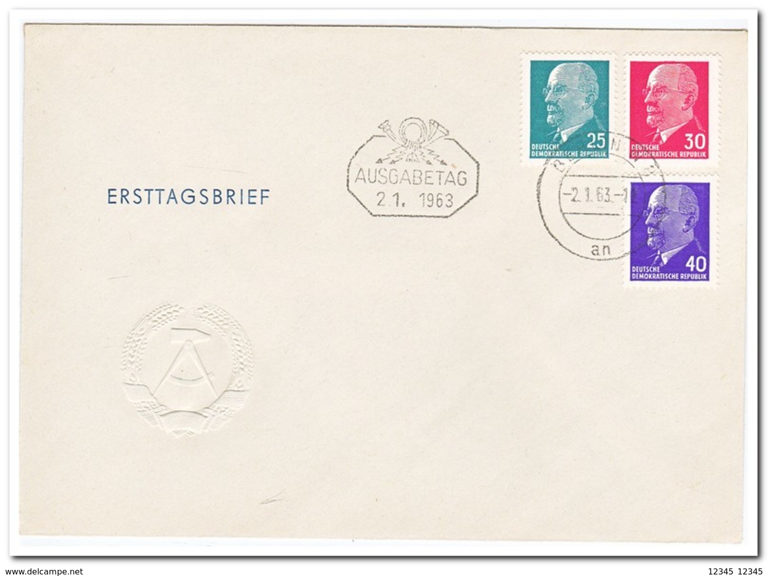 DDR 1963, FDC, 100th Birthday Of Baron Pierre De Coubertin, Olympic Games - Autres & Non Classés