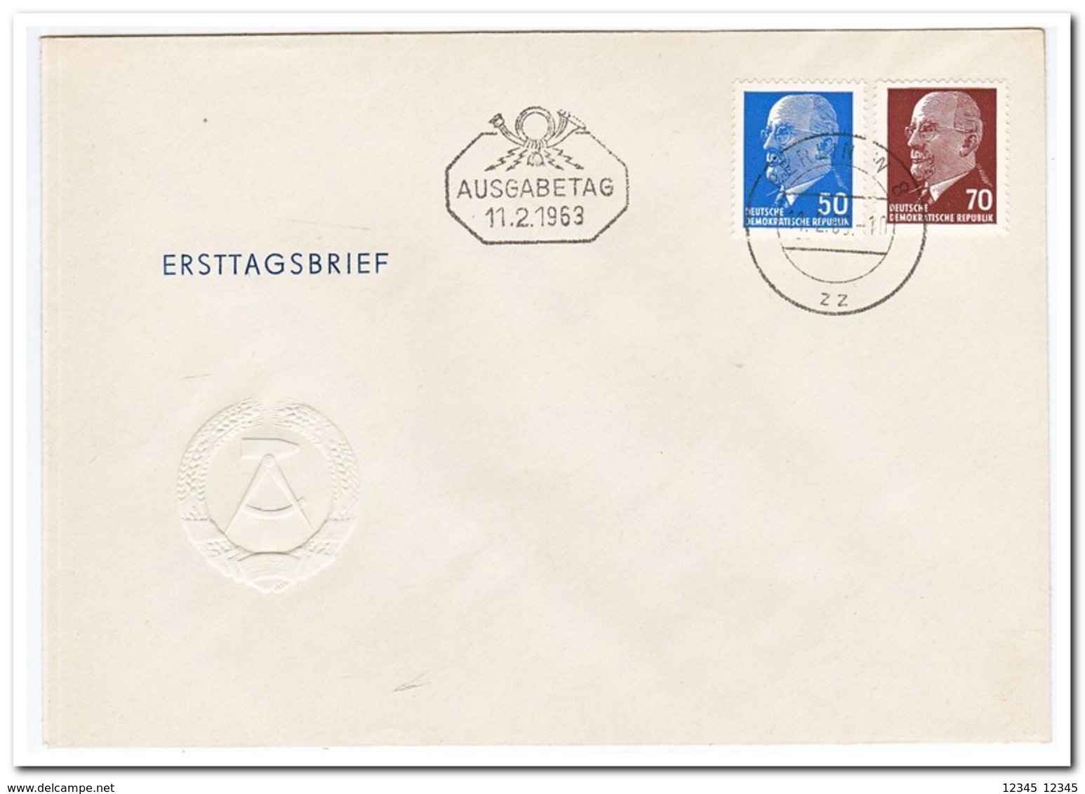 DDR 1963, FDC, 100th Birthday Of Baron Pierre De Coubertin, Olympic Games - Autres & Non Classés