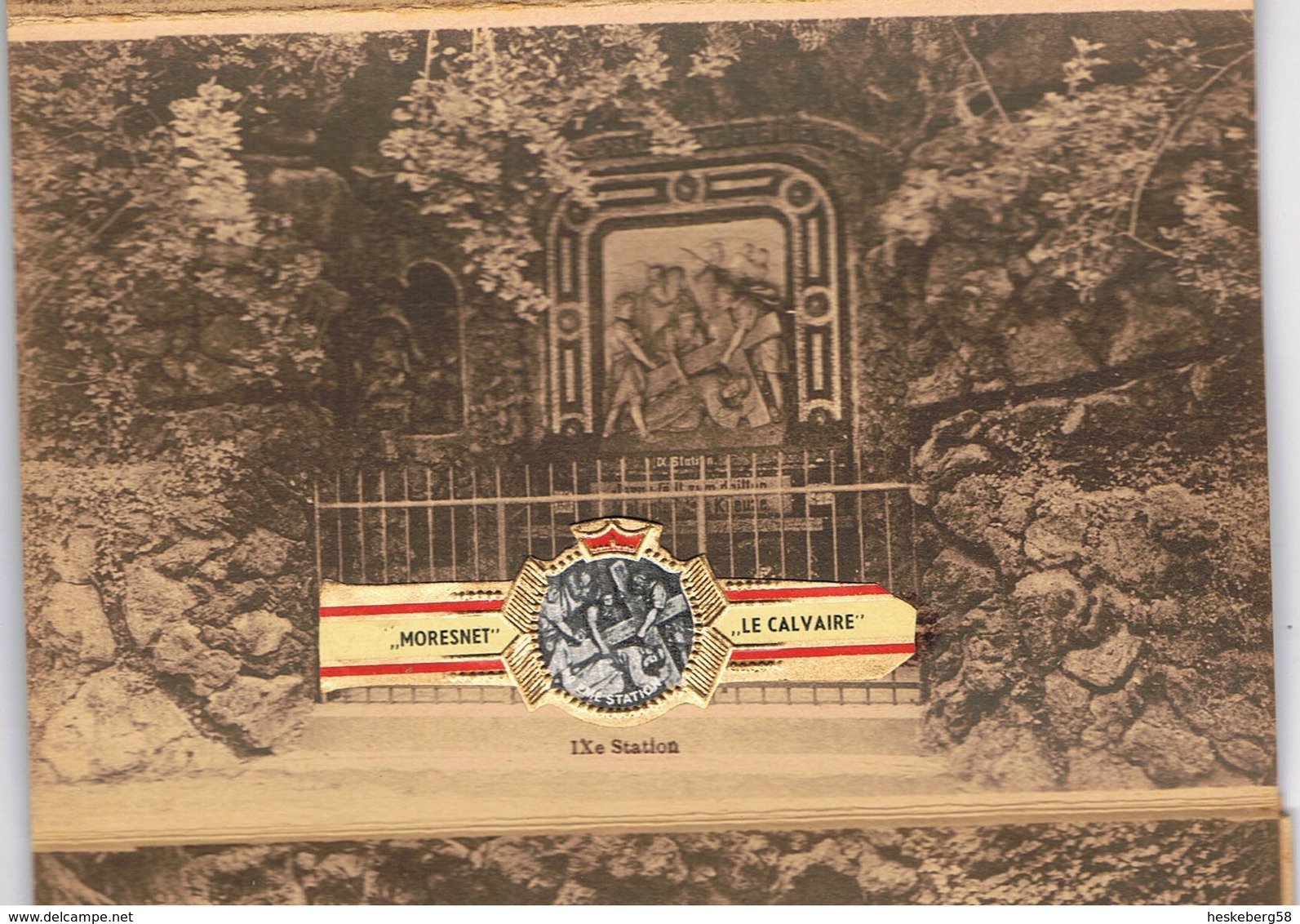 Pochette de cartes postales sur MORESNET- Le Sanctuaire + bagues de cigare