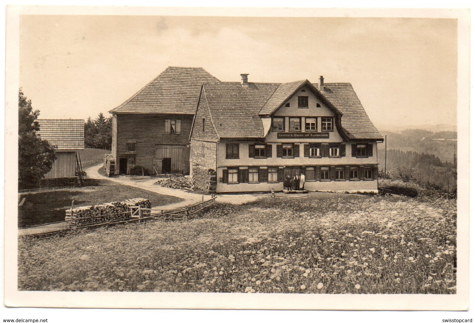 AU-FISCHINGEN Allenwinden Gasthaus Zum Kreuz Besitzer: B. Röthlisberger Belebt Gel. 1929 N. St. Gallen - Andere & Zonder Classificatie