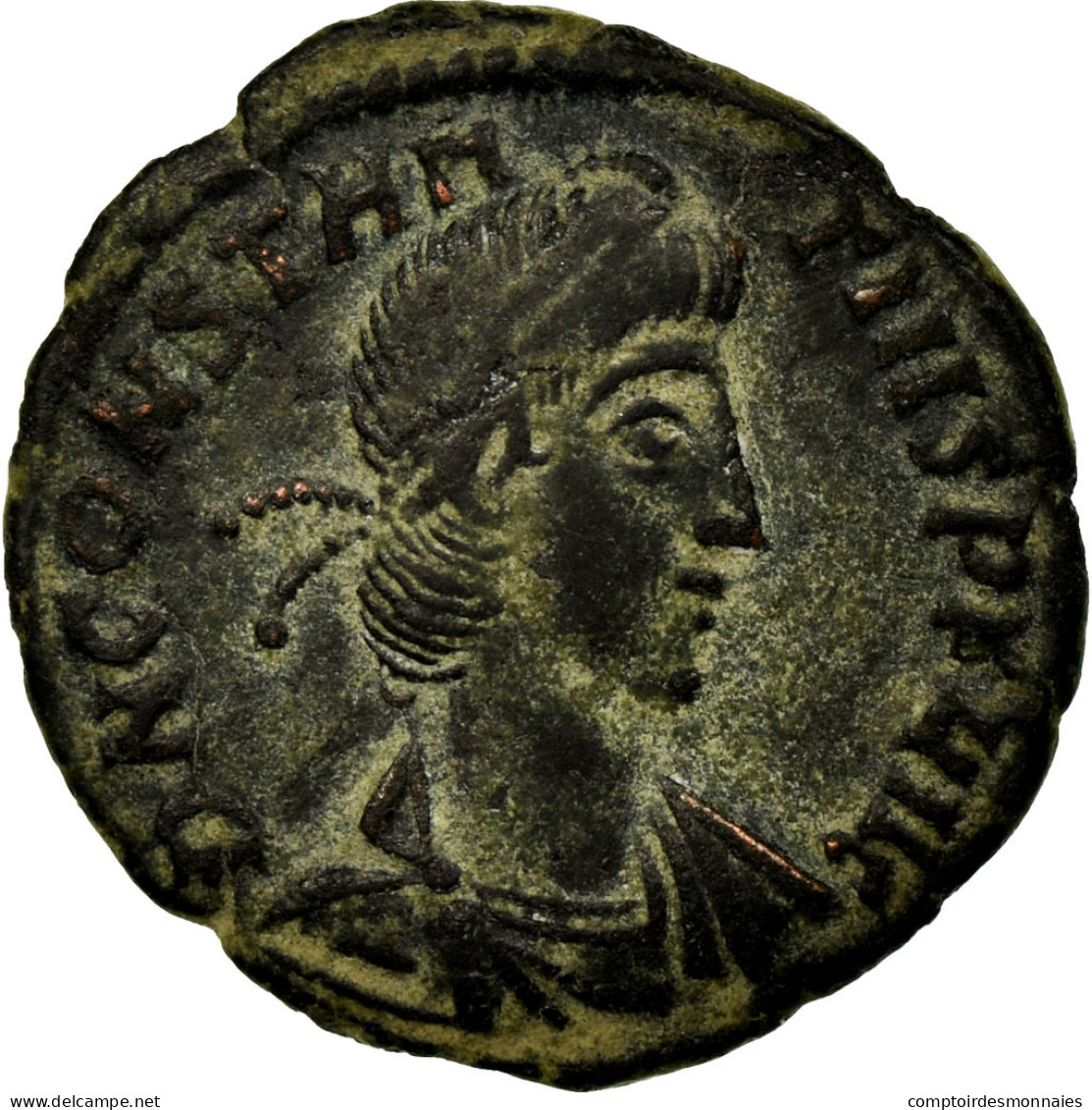 Monnaie, Constance II, Nummus, 352, Roma, TB+, Cuivre, RIC:283 - L'Empire Chrétien (307 à 363)