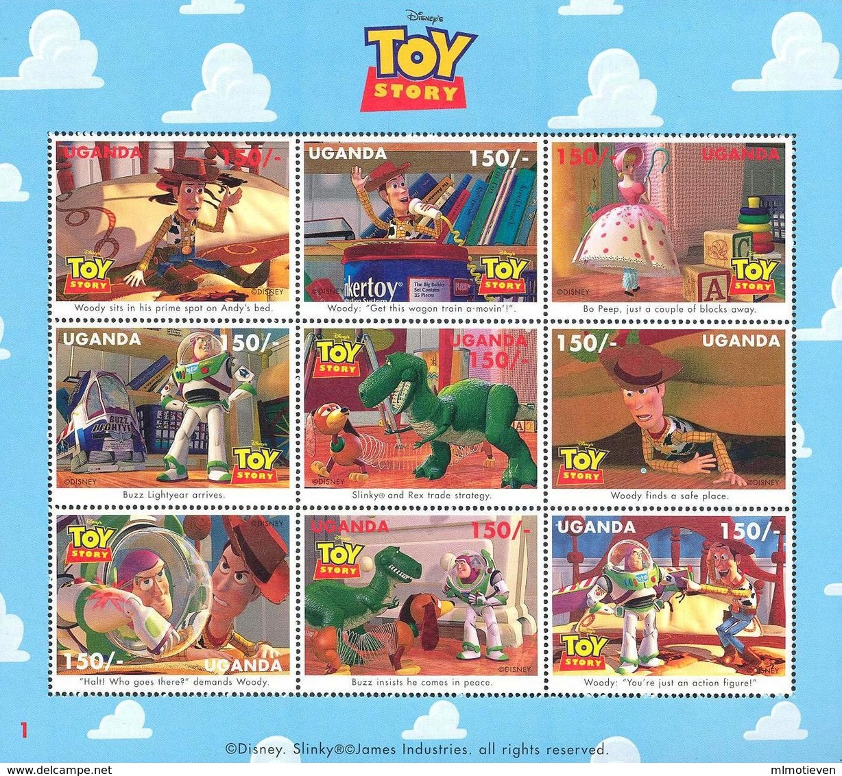 MWD-090739 MINT PF/MNH ¤ GUYANA  9w In Serie ¤- THE WORLD OF WALT DISNEY -- FRIENDS OF WALT DISNEY - Disney