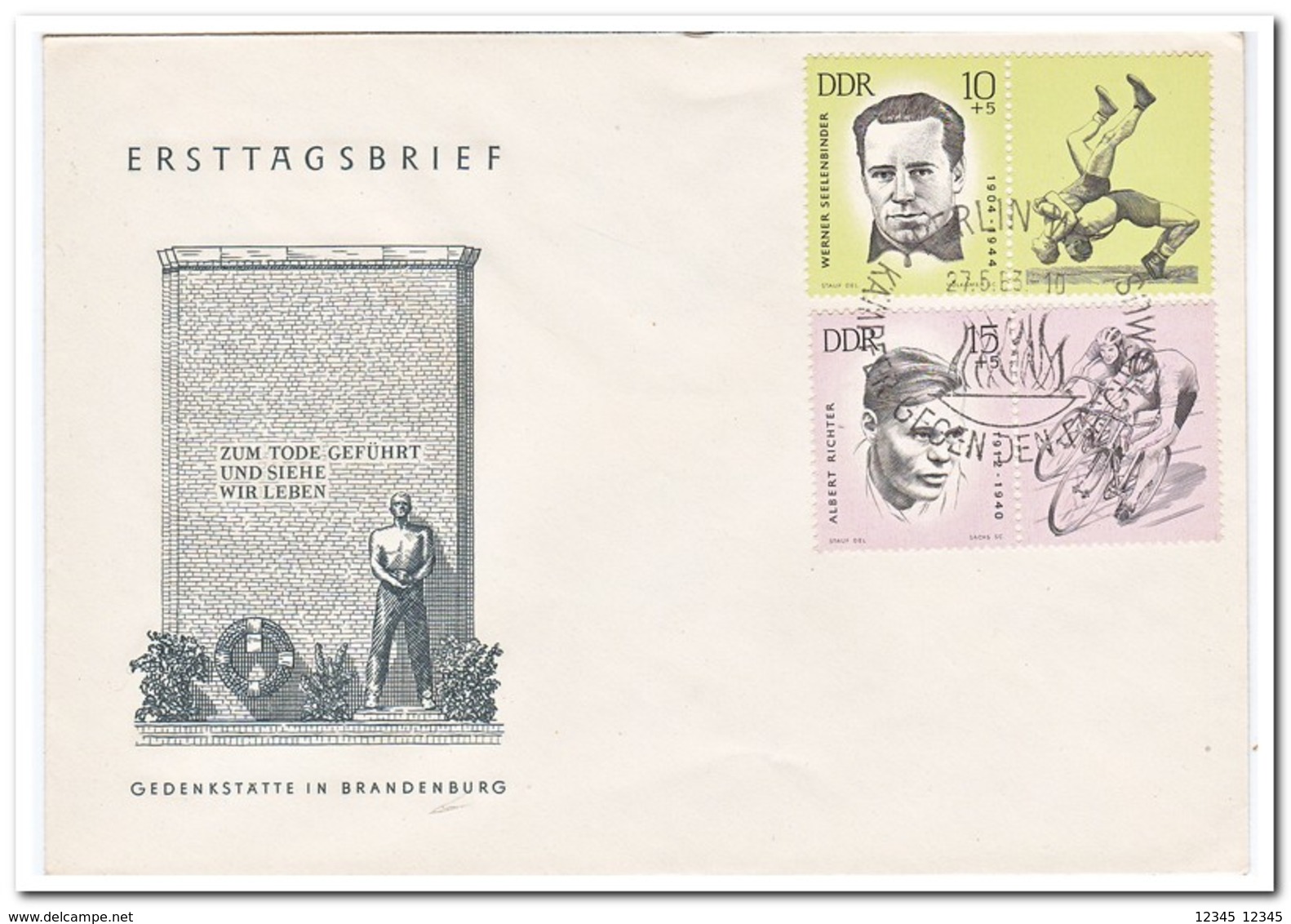 DDR 1963, FDC, Sport - Andere & Zonder Classificatie