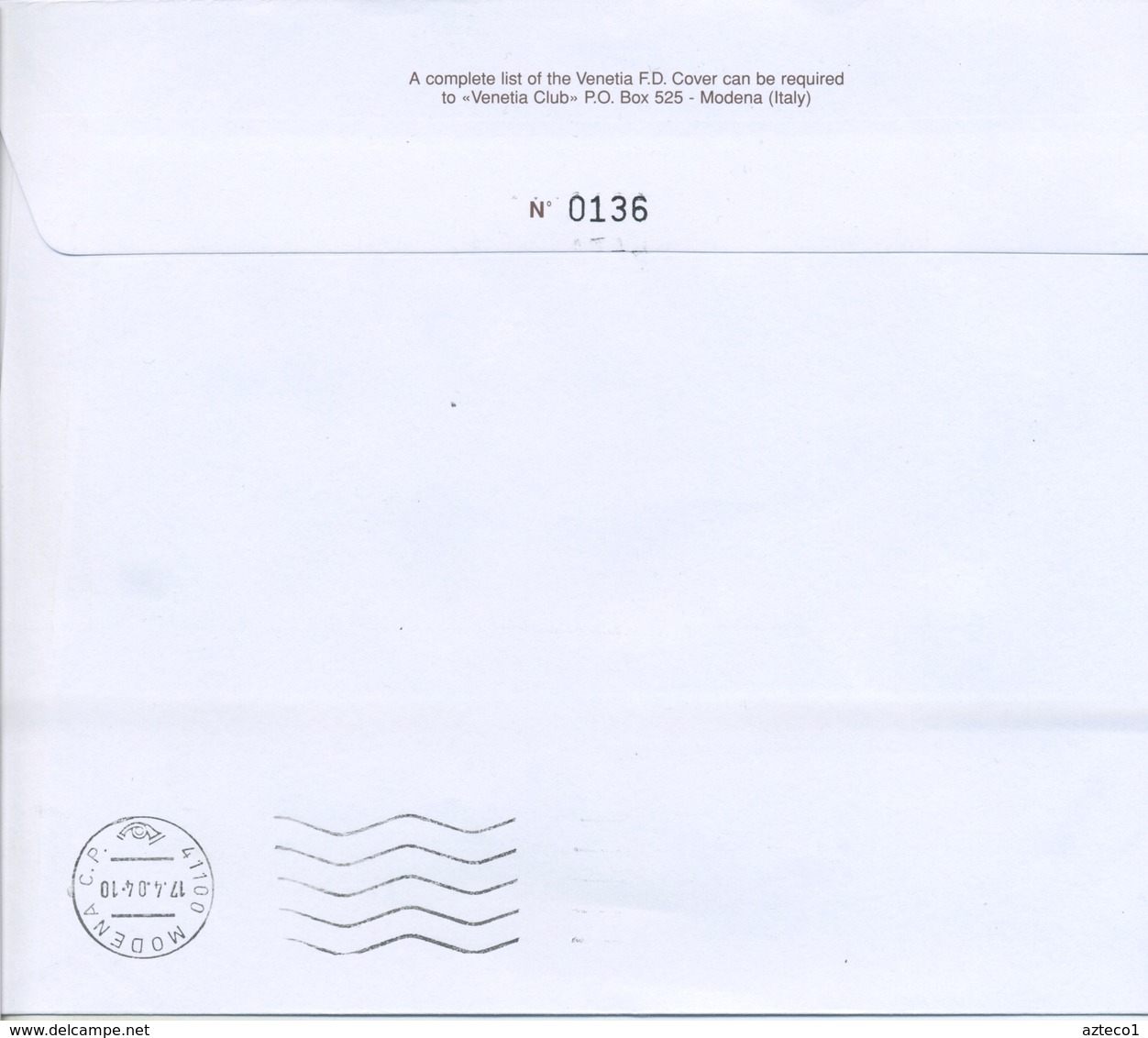 SAN MARINO - FDC VENETIA  2004 - DEDICATO ALLA CINA - BLOCCO - VIAGGIATA - FDC