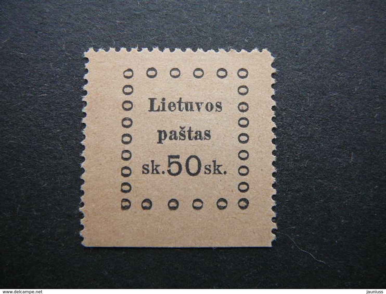 Kaunas Issue (III) # Lietuva Lithuania Litauen Lituanie Litouwen # 1919 MH # Mi. 25 - Lituanie