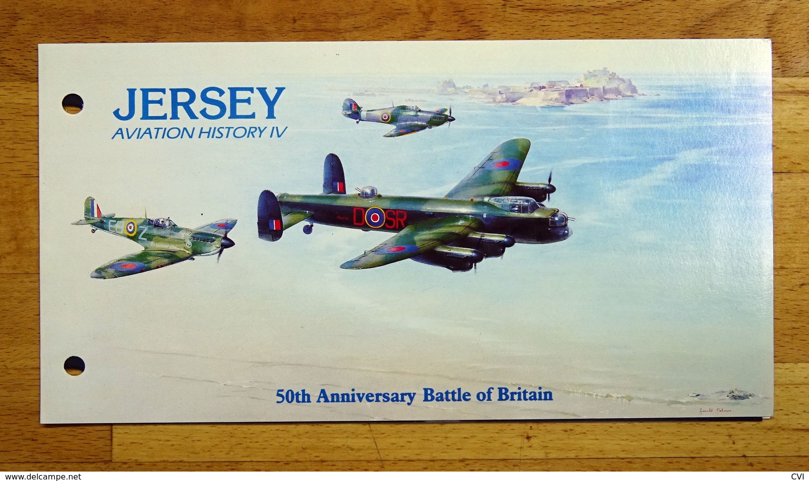 Jersey QEII 1990 Yt.518-522/SG530-534 Battle Of Britain 50th Anniversary Set Presentation Pack Mint Never Hinged. - Jersey