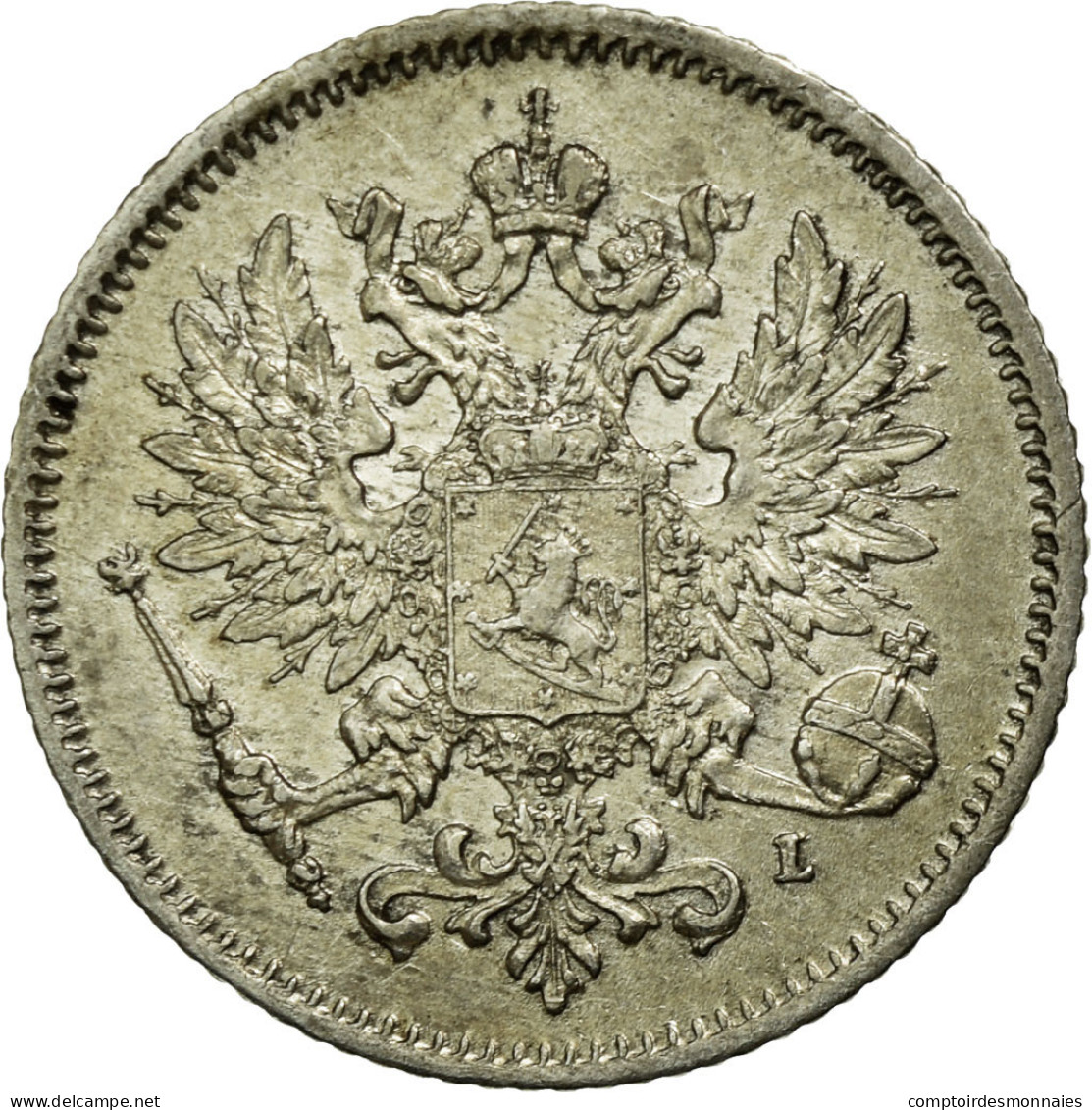 Monnaie, Finlande, Nicholas II, 25 Penniä, 1909, SUP, Argent, KM:6.2 - Finlande