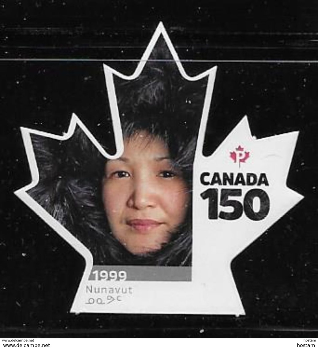 CANADA 2017  #3006i, CANADA 150th  NUNAVUT LITTLE INUIT GIRL DIE CUT - Timbres Seuls