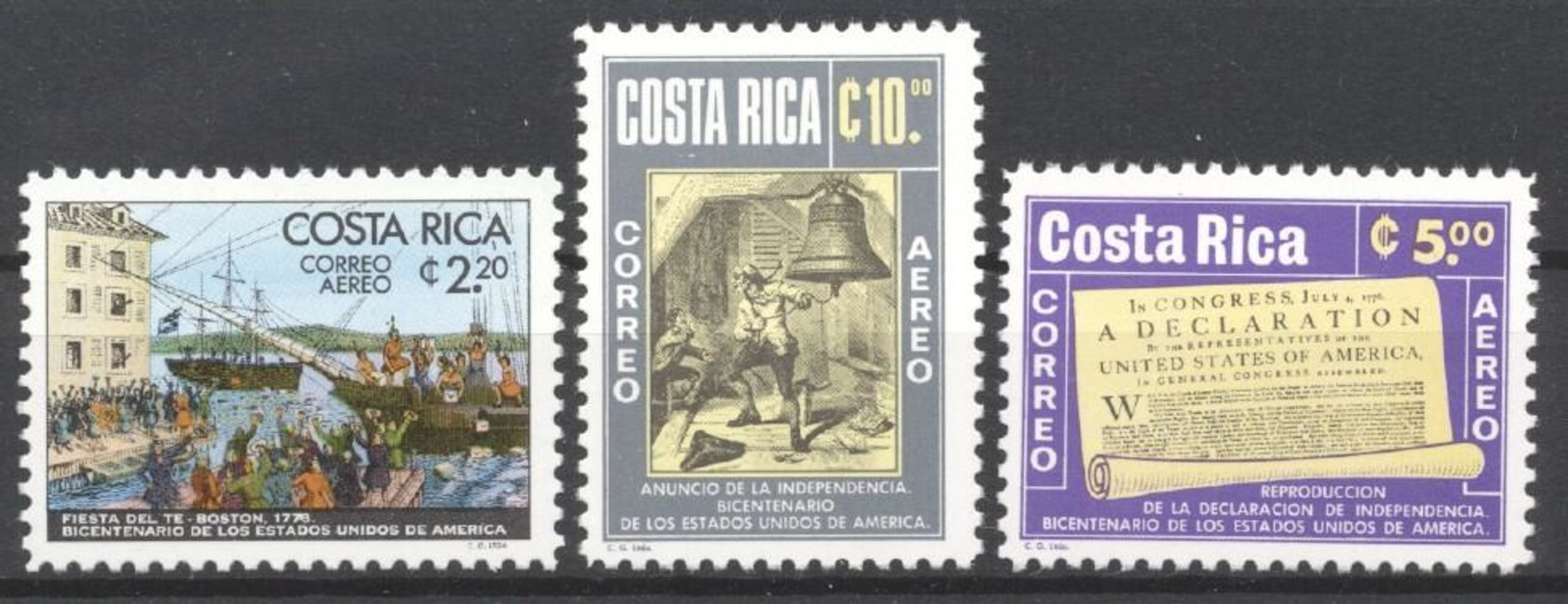 Costa Rica 1976 - MNH - USA - Géographie