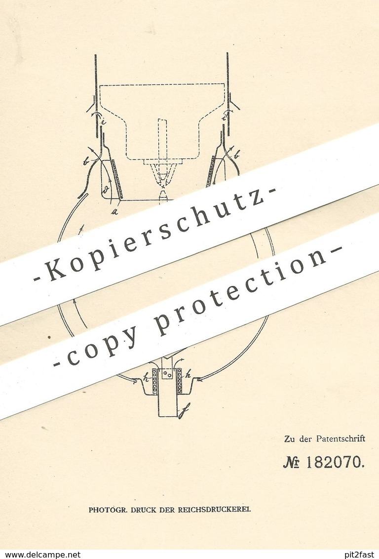 Original Patent - Rudolf Mylo , Berlin / Charlottenburg , 1906 , Ventilation Von Bogenlampenglocken | Bogenlampe | Licht - Historische Dokumente