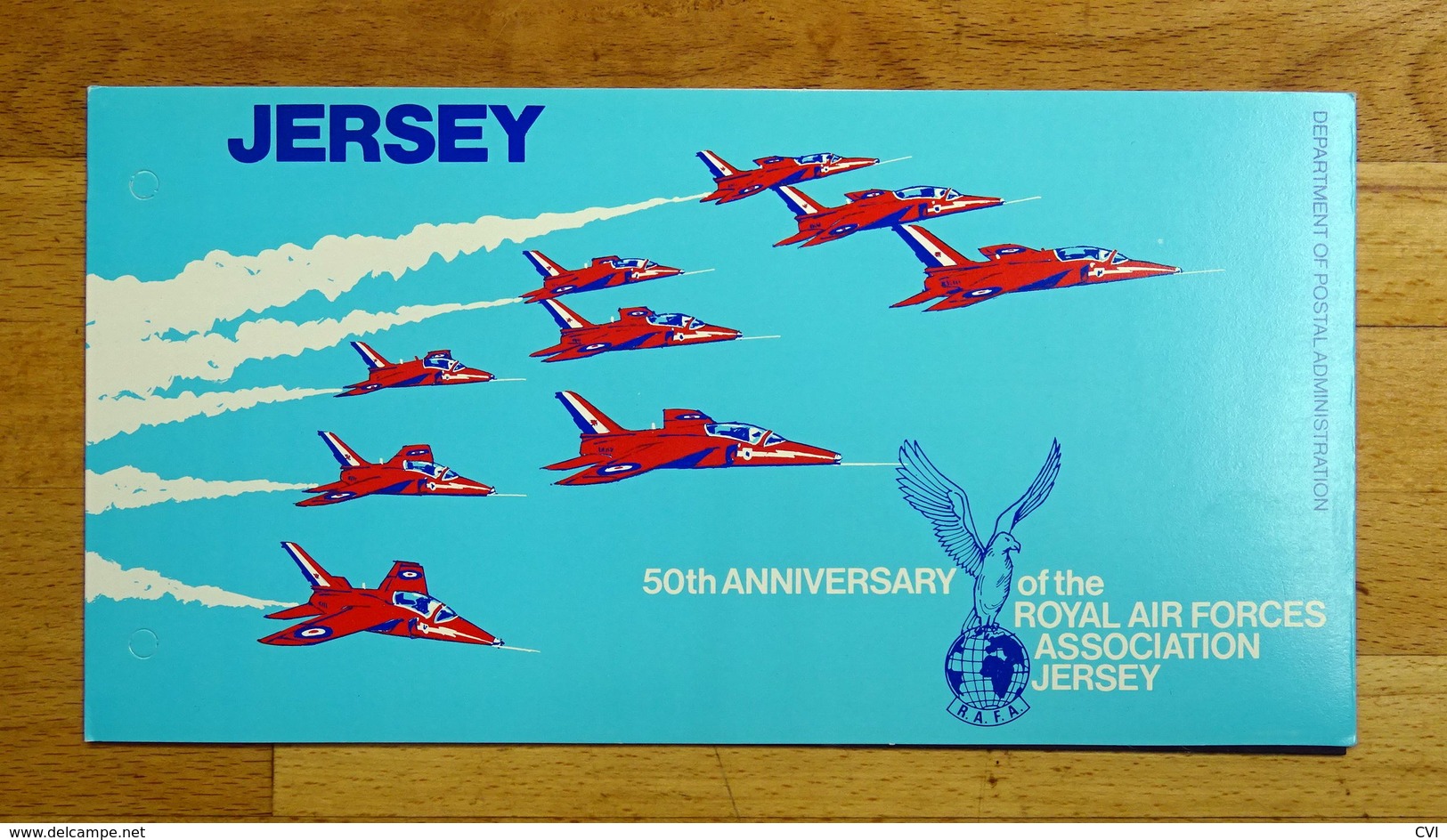 Jersey QEII 1975 Yt.121-124/Mi.127-130 50th Anniversary Of The RAF Association Set Presentation Pack Mint Never Hinged. - Jersey