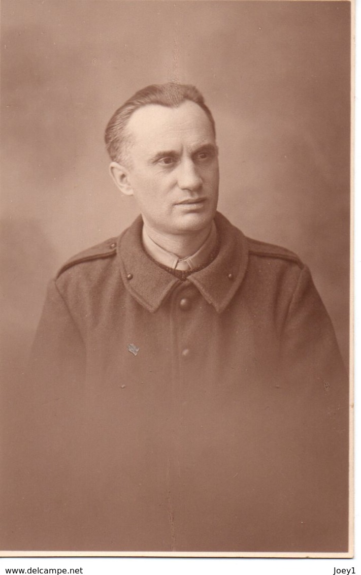 Photo Cp Portrait D Un Prisonnier Au Stalag Juillet 1942 - Krieg, Militär