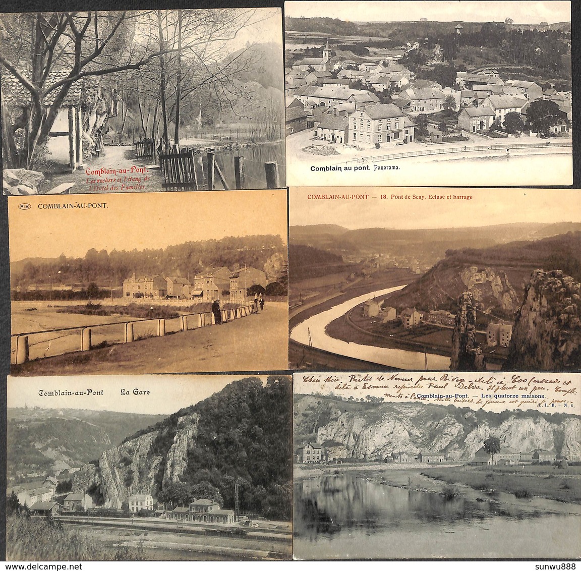 Comblain-au-Pont - Petit Lot Sympa 6 Cartes (...dont Griffe Rivage) - Comblain-au-Pont