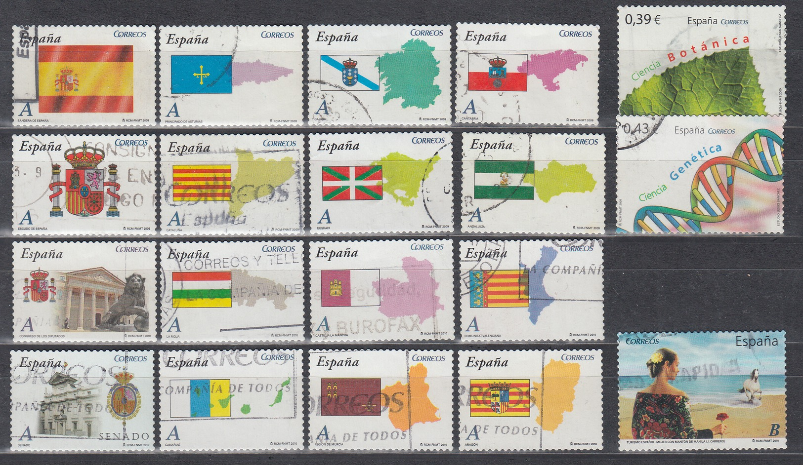 2009 - 2010 LOTE DE SELLOS USADOS, - Used Stamps