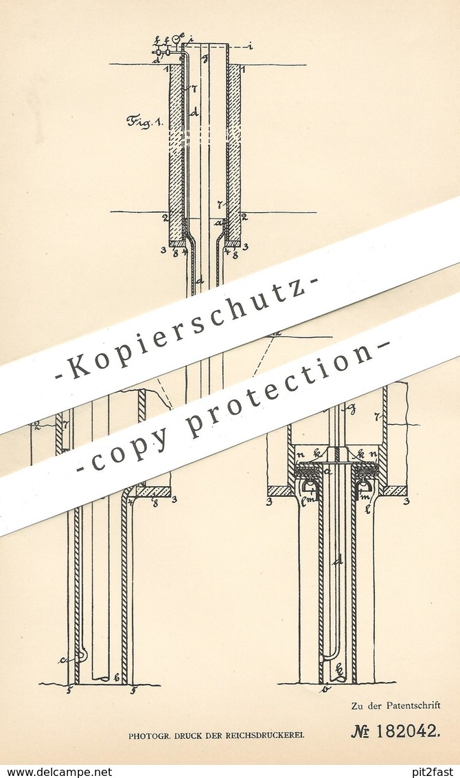 Original Patent - Philippe Genreau , Paris , Frankreich , 1906 , Gewinnung Von Mineralien Aus Wasser | Sinkwerkbau !!! - Historische Dokumente